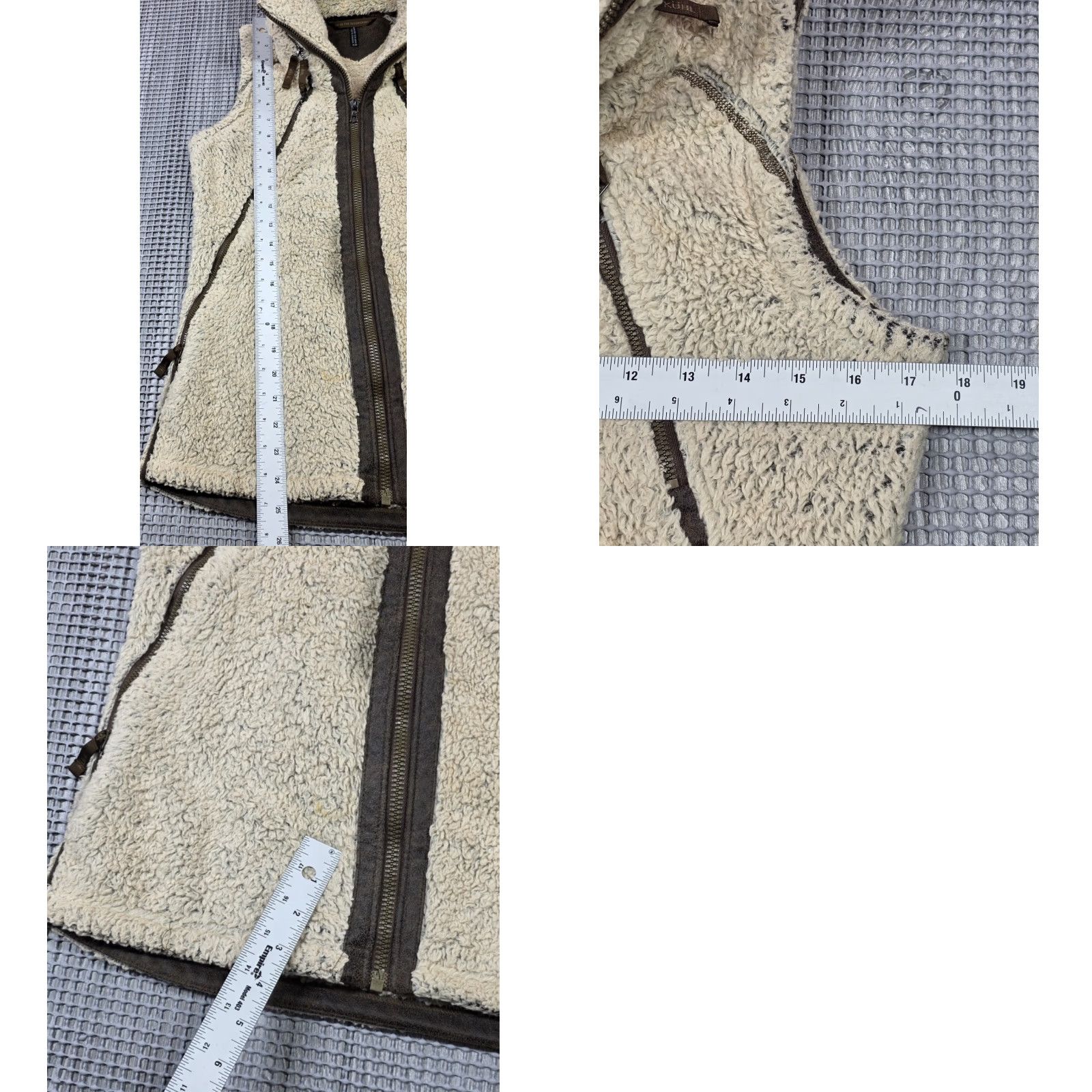 Vintage Kuhl Womens Flight Vest XS Beige Fleece Hooded Full Zip Vest, High Pile, Size XS, Beige, Casual, Travel, Outdoor, Women Size XS / US 0-2 / IT 36-38 - 10 Thumbnail
