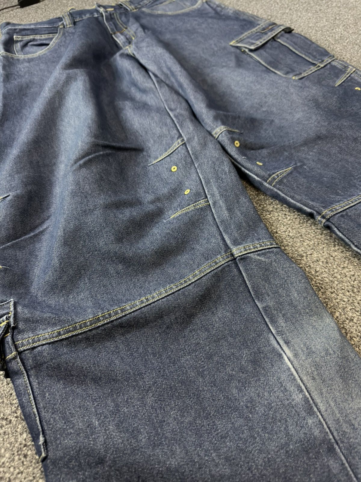Hypebeast Archive ‼️ Baggy Frerky Soul Massive y2k Heavy Denim Jeans Size US 34 / EU 50 - 5 Thumbnail