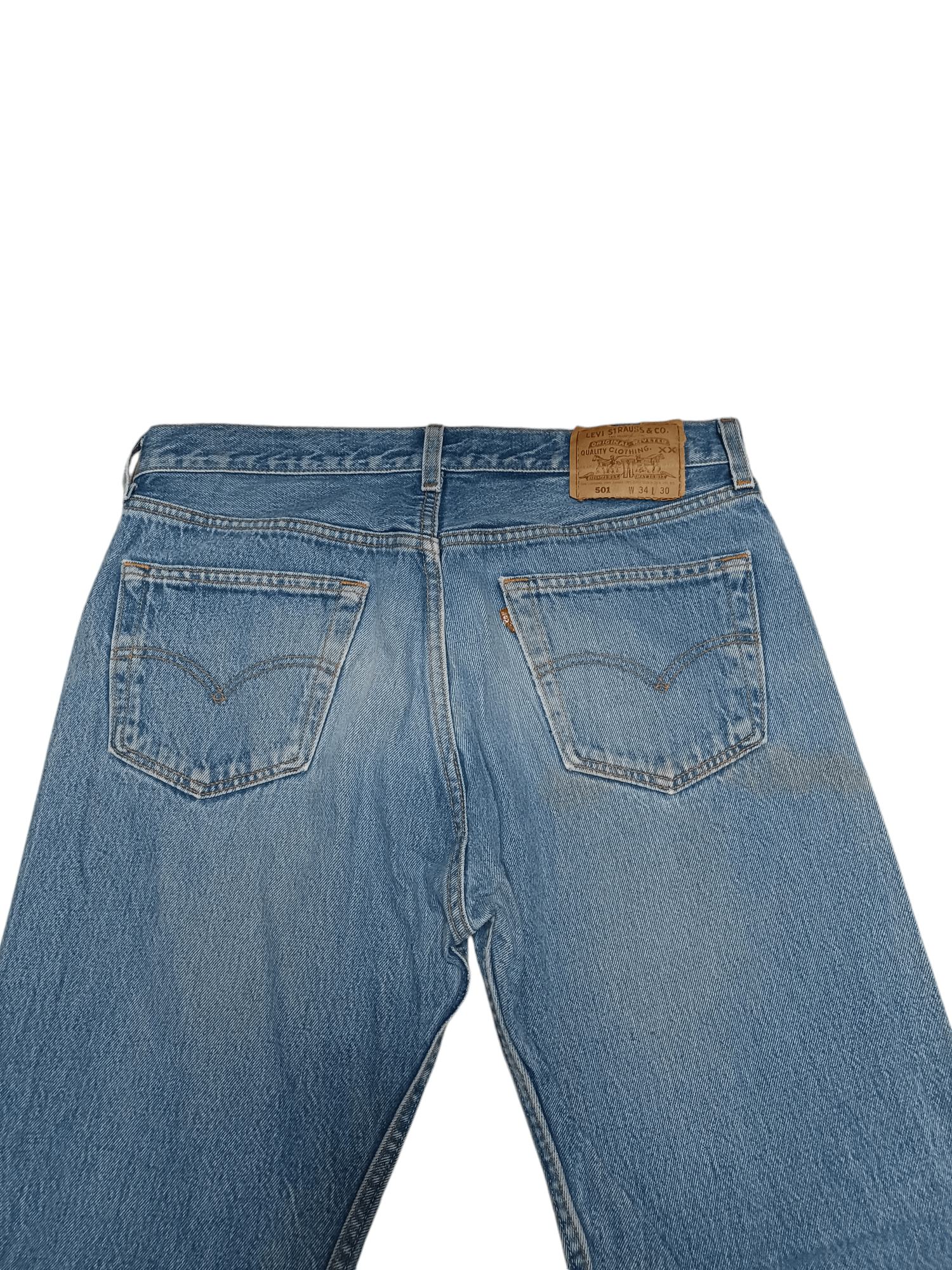 Levi's Vintage Clothing LEVIS 501 VINTAGE 90S MADE IN USA W34 L30 JEANS DENIM Size US 34 / EU 50 - 4 Thumbnail