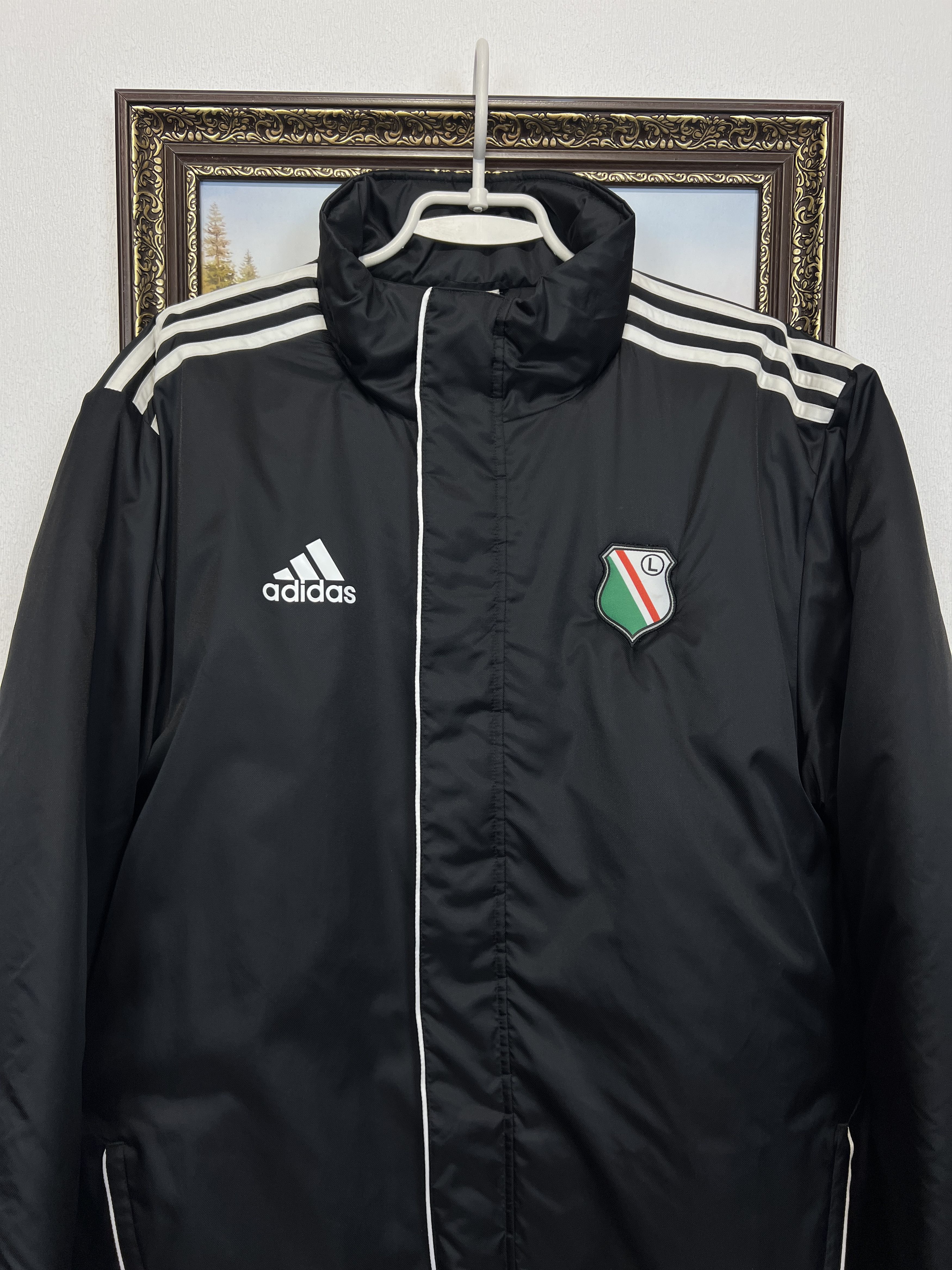 Adidas Vintage Legia Warsaw Football Padded Jacket Soccer Rare Size US M / EU 48-50 / 2 - 2 Thumbnail