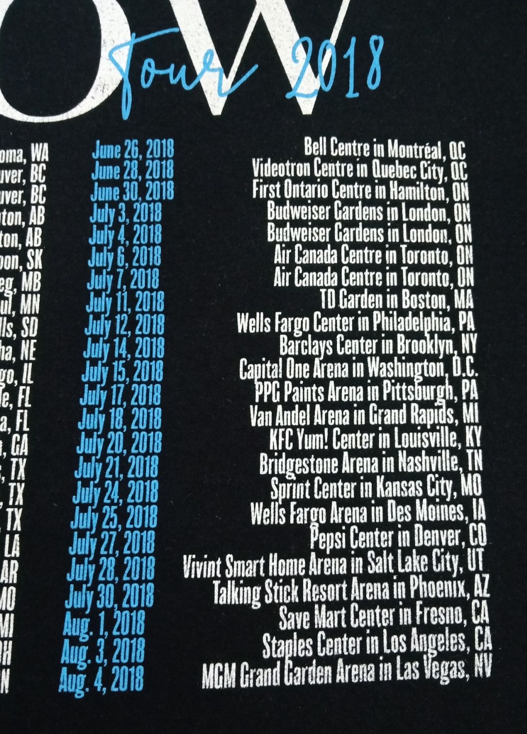 Band Tees Shania Twain : Shania Now Tour 2018 T-shirt Size US XL / EU 56 / 4 - 16 Thumbnail