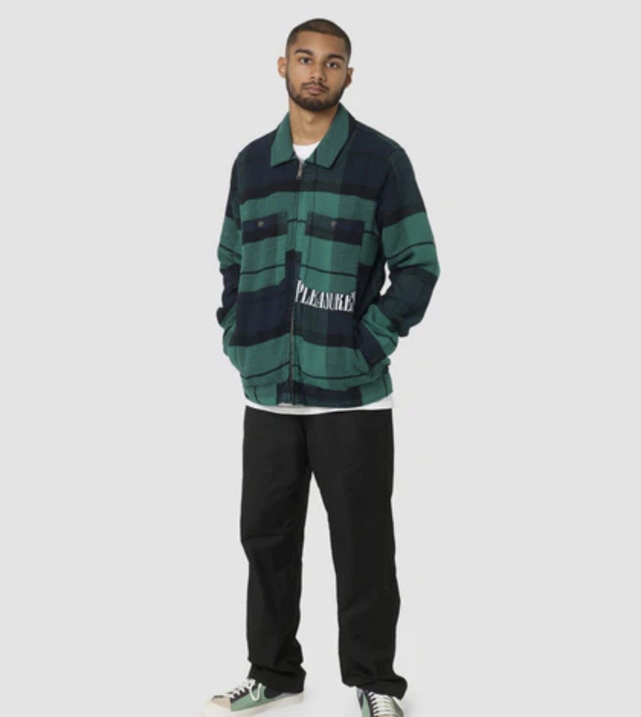 Huf × Pleasures HUF x Pleasures Blackwatch Work Jacket – Size M Size US M / EU 48-50 / 2 - 5 Thumbnail