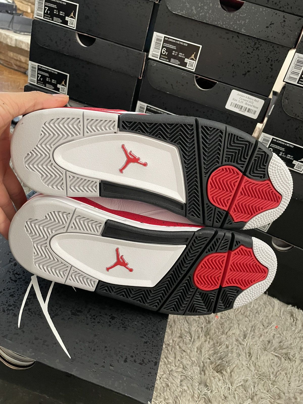 Jordan Brand Jordan 4 Red Cement Size US 10.5 / EU 43-44 - 8 Thumbnail