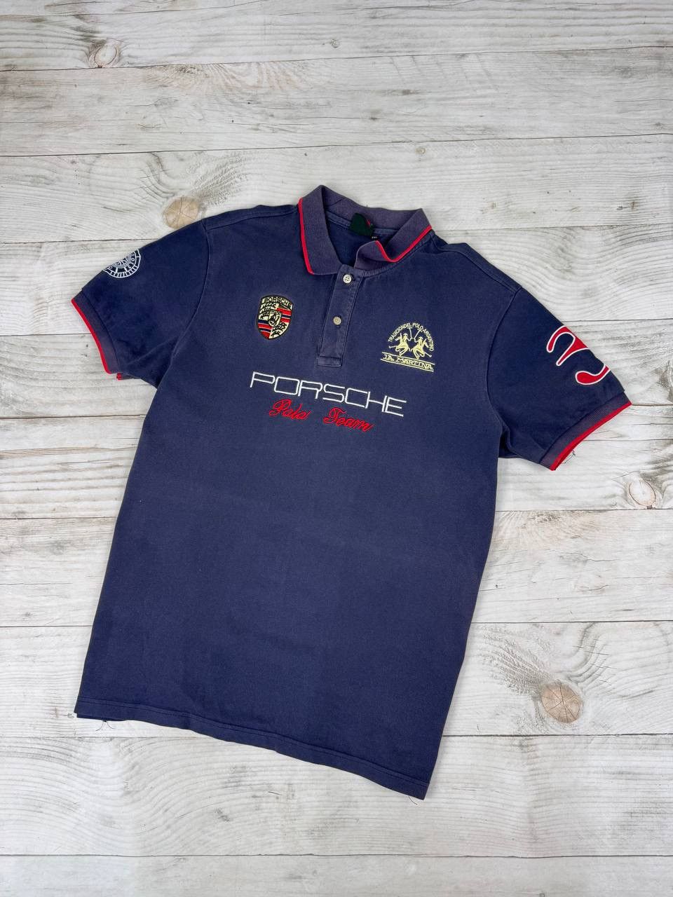 La Martina LA MARTINA PORSCHE POLO TEAM SHIRT CHIEF KEEF STYLE Faded Size US XXL / EU 58 / 5 - 1 Thumbnail
