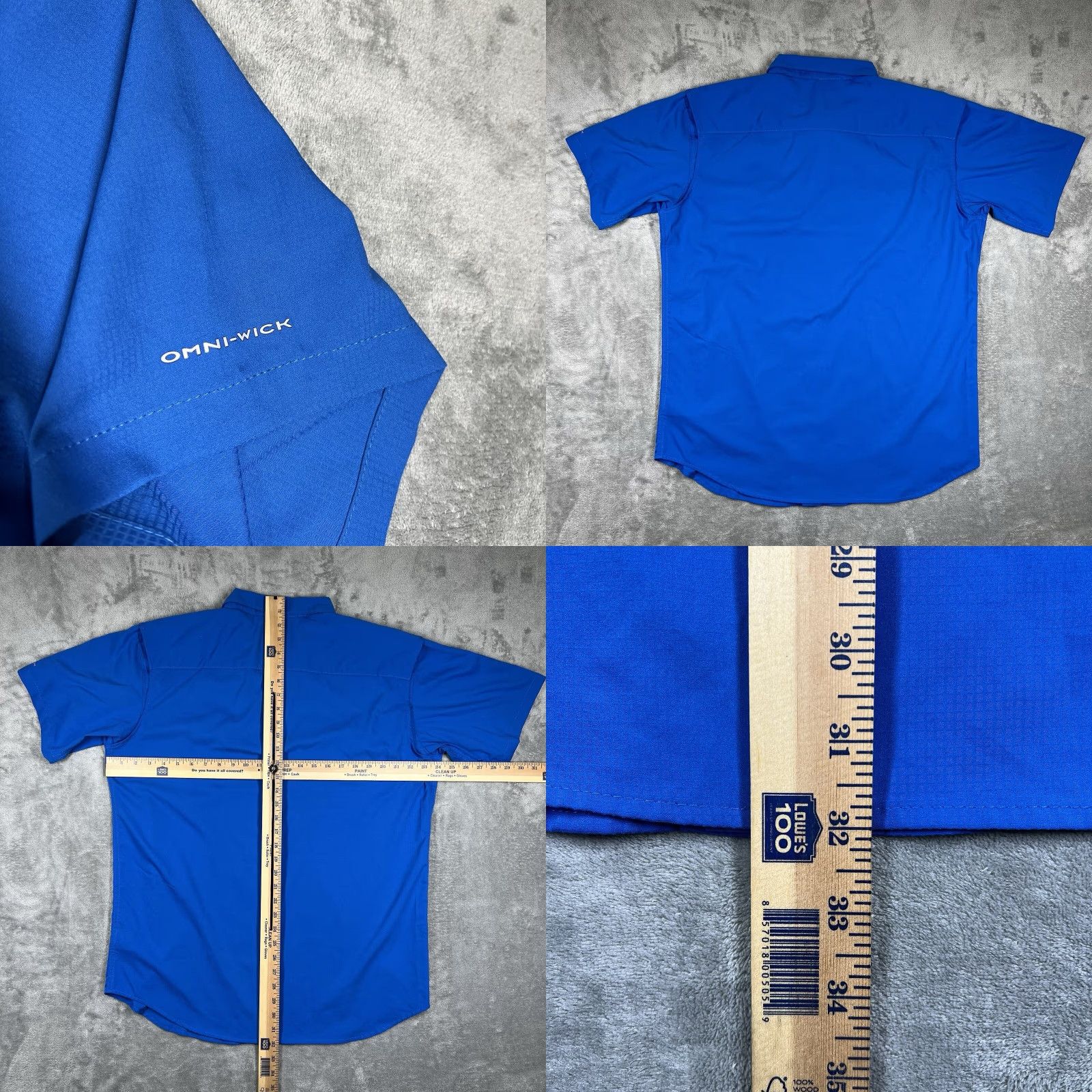 Vintage Columbia Shirt PFG Mens L Blue Omni-Wick Shield Short Sleeve Button-Up Size US L / EU 52-54 / 3 - 8 Thumbnail