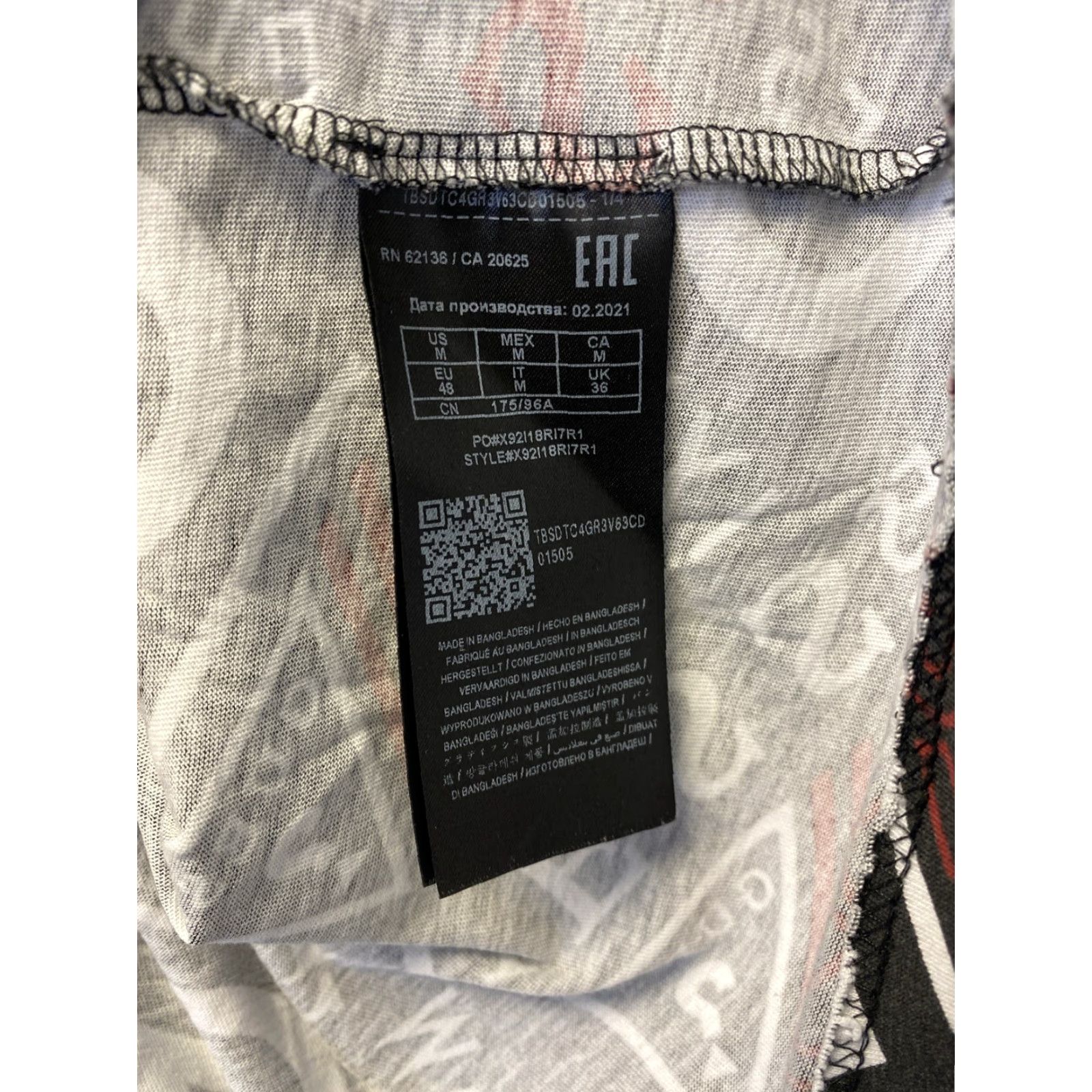 Guess GUESS Black Graphic Shirt Mens M Short Sleeve Logo Hip Hop Size US M / EU 48-50 / 2 - 7 Thumbnail