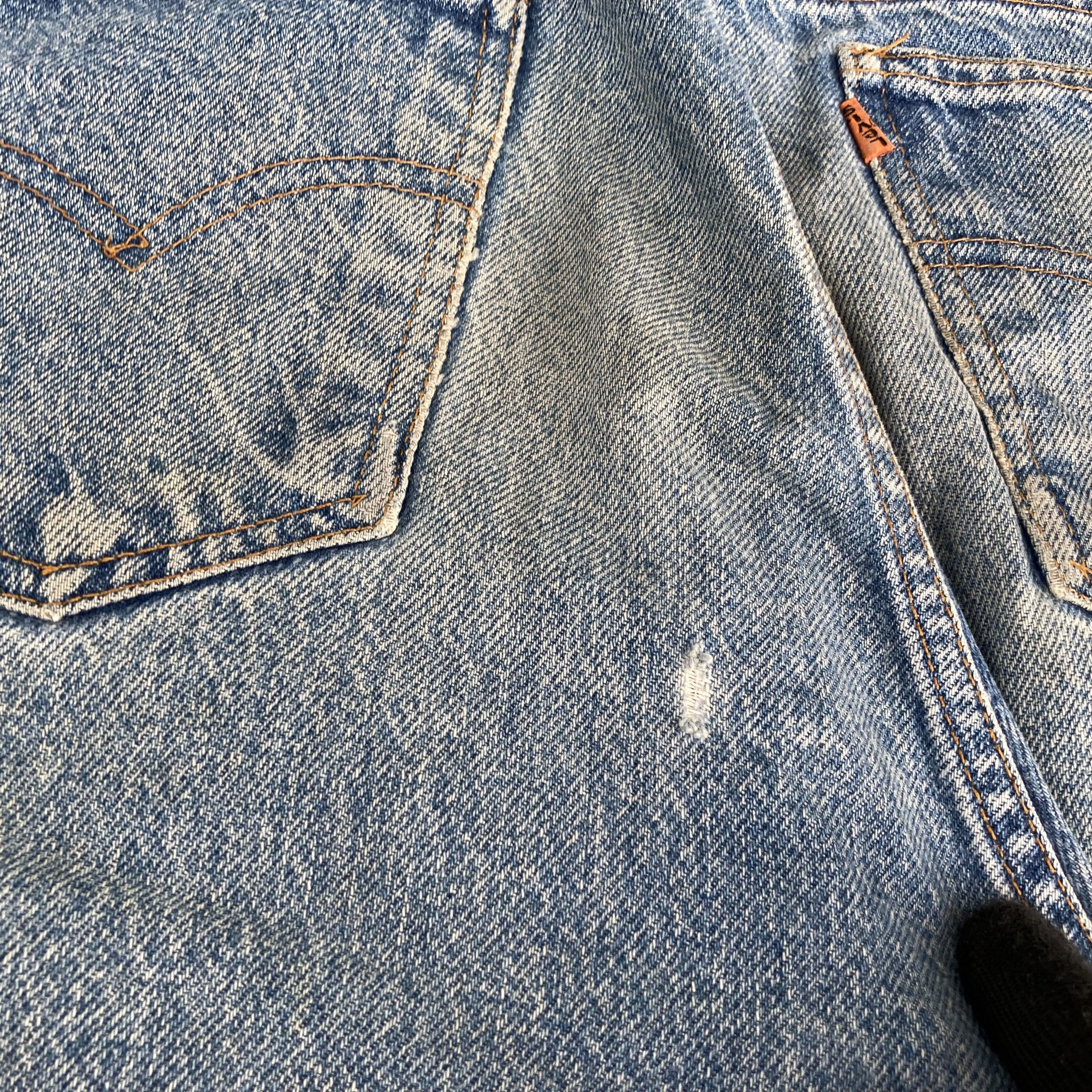 Levi's × Vintage Vtg Levis 505 Distressed Ripped 90s Punk Grunge Jeans Size US 32 / EU 48 - 11 Thumbnail