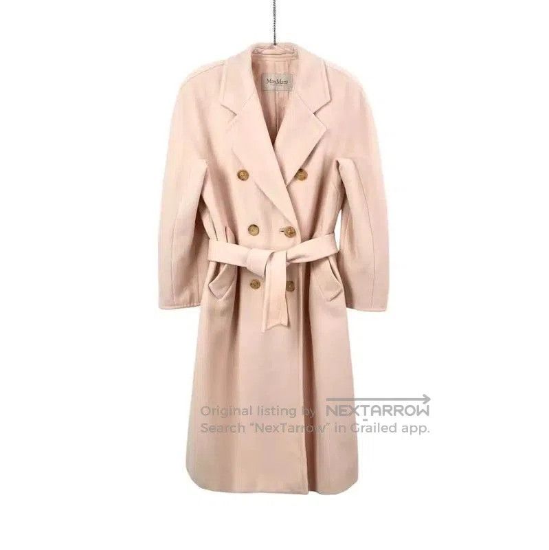 Max Mara MaxMara Pink Women's Coat with Belt . Size XXS / US 00 / IT 34 - 1 Thumbnail