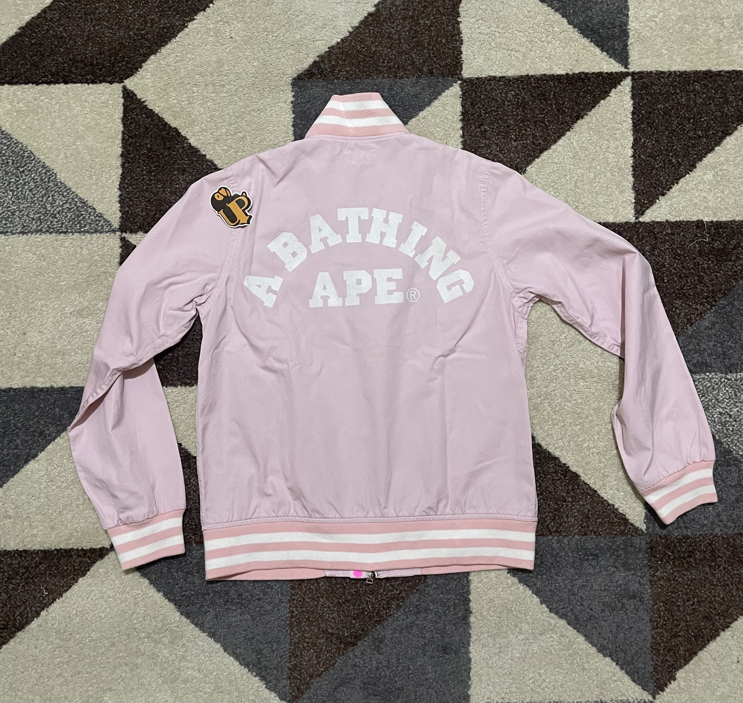 Bape 2005 Bape Ape Head Logo Varsity Jacket Size S / US 4 / IT 40 - 7 Thumbnail