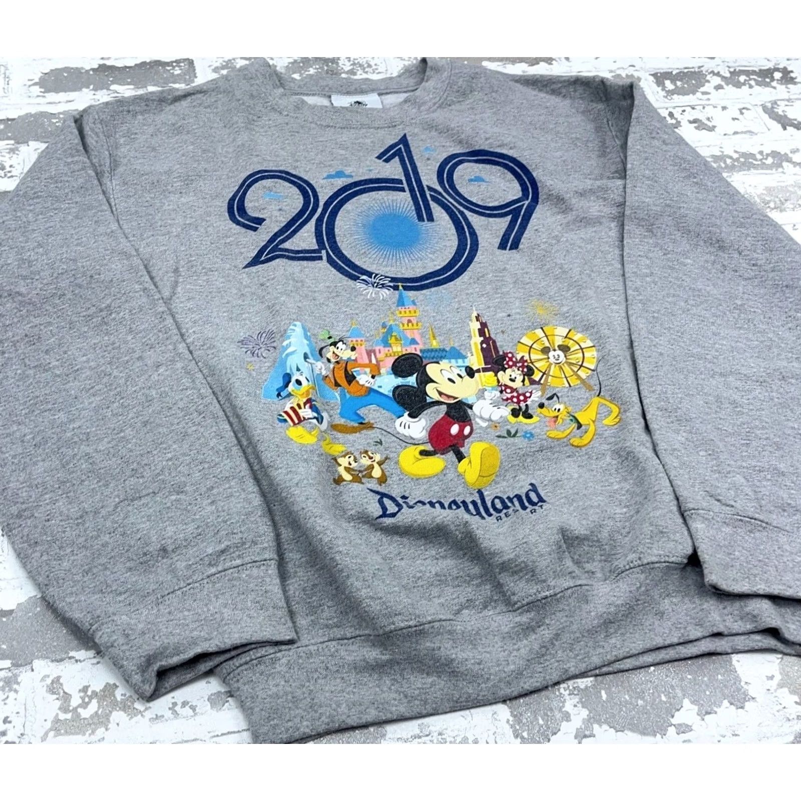 Disney Disney Sweatshirt Men Small Gray Crew Neck Sweater Mickey Mouse Parks Land 90s Size US S / EU 44-46 / 1 - 3 Thumbnail
