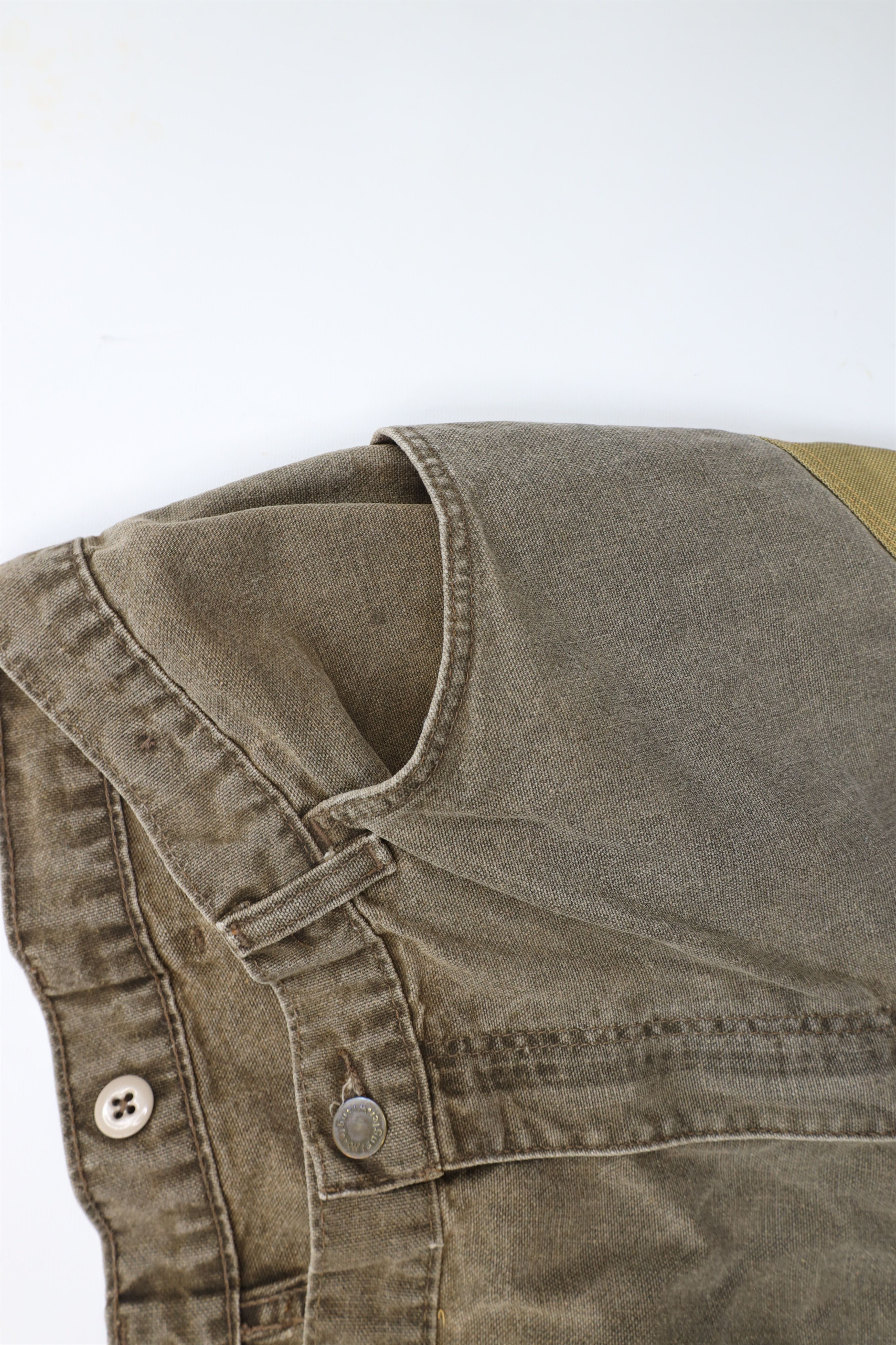 Vintage × Wrangler Vintage 90s Wrangler Hunting Field Brush Denim Jeans Brown Size US 36 / EU 52 - 7 Thumbnail