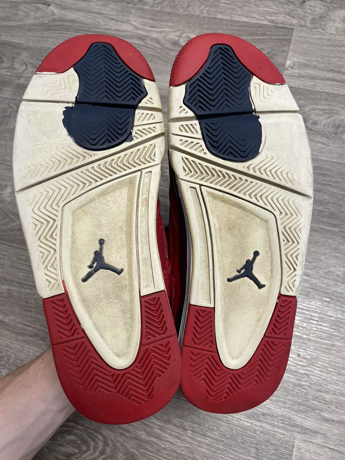 Nike Air Jordan 4 Retro FIBA Fire Red Sneakers OG Size 44.5