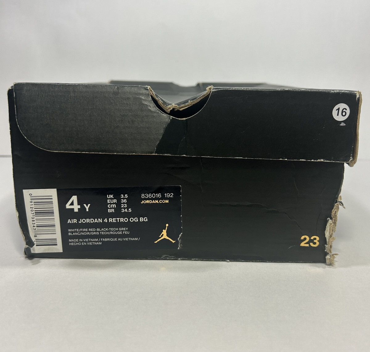 Jordan Brand × Nike Nike Air Jordan 4 Retro OG GS ‘White Cement’ Shoes Size: 5.5 Size US 5.5 / IT 35.5 - 8 Thumbnail