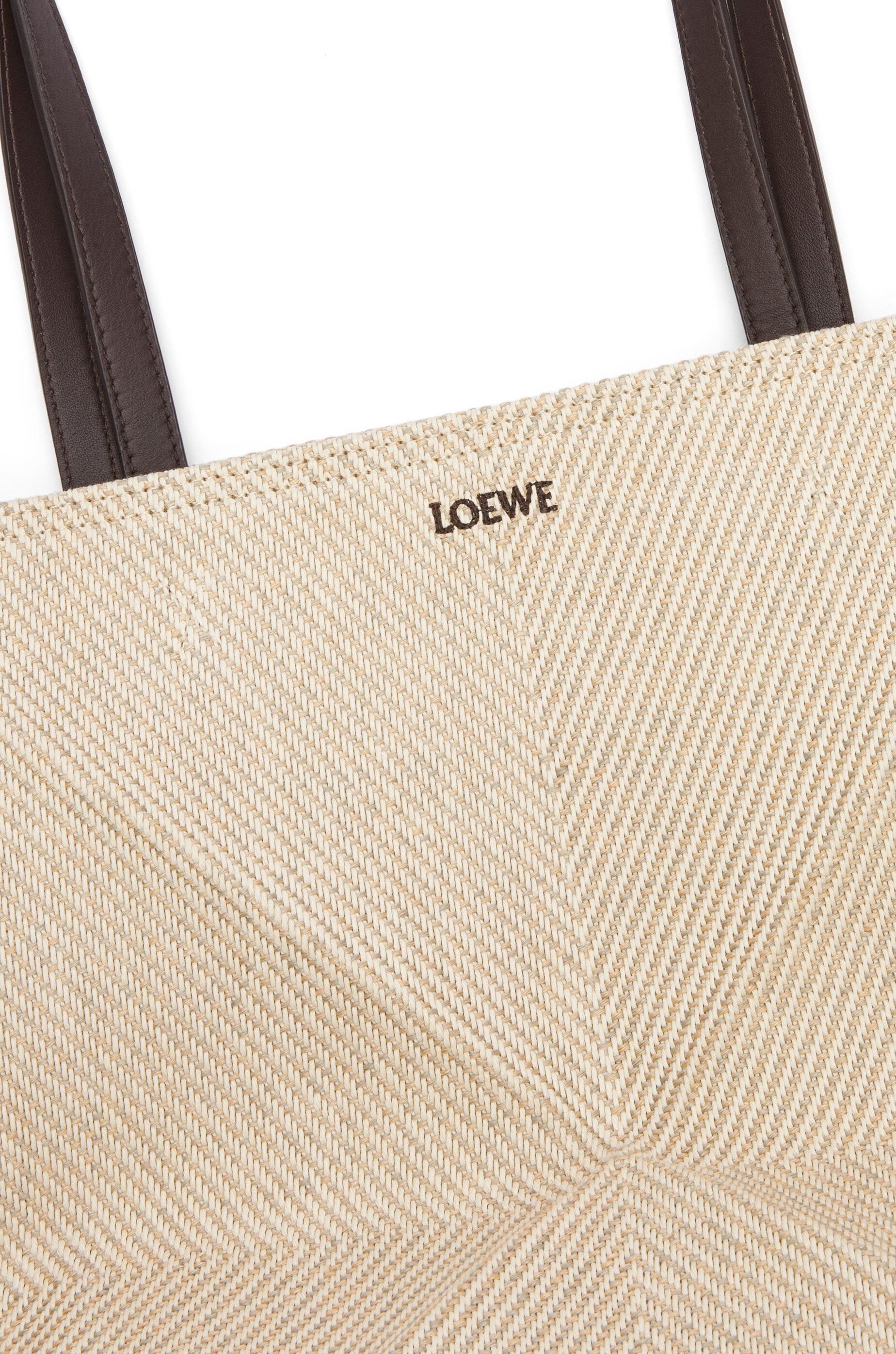 Loewe o1in1g0426 Size:OS/ Medium Puzzle Fold Tote Bag Ecru/Natural Size ONE SIZE - 8 Thumbnail