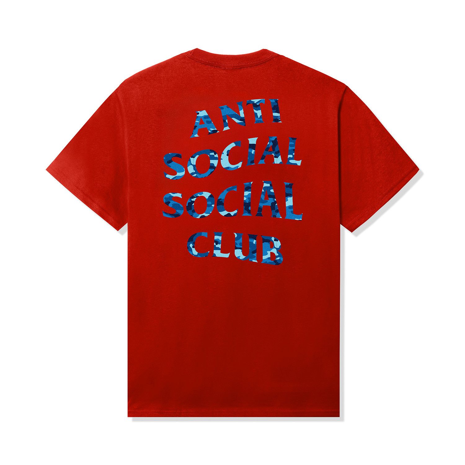 Anti Social Social Club Anti Social Social Club Woody Blue Camo Red Tee New DS Size US S / EU 44-46 / 1 - 1 Thumbnail