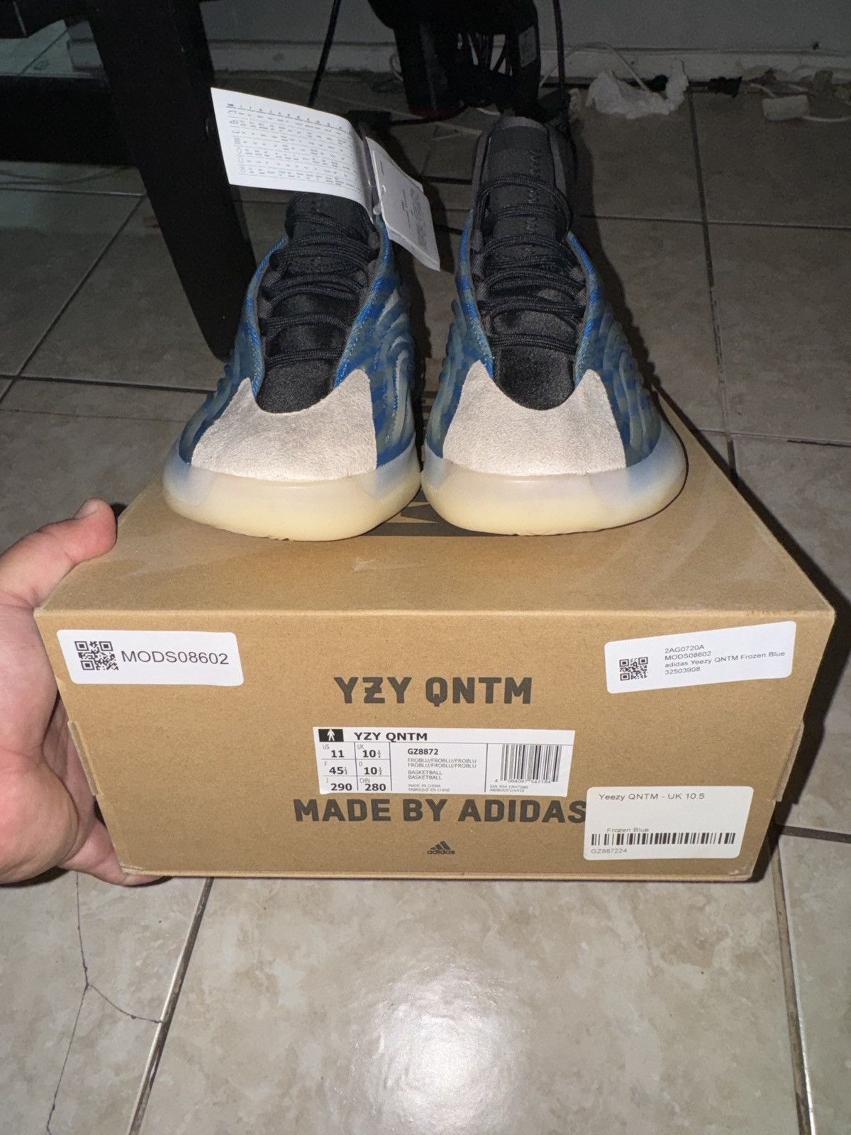 Adidas × Yeezy Yeezy qntm frozen blue Size US 11 / EU 44 - 3 Thumbnail