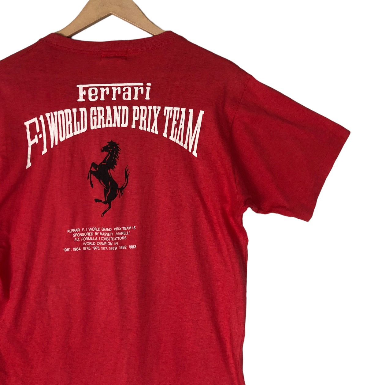 Vintage Vintage Ferrari F1 World Grand Prix Team T shirt Size US M / EU 48-50 / 2 - 5 Thumbnail