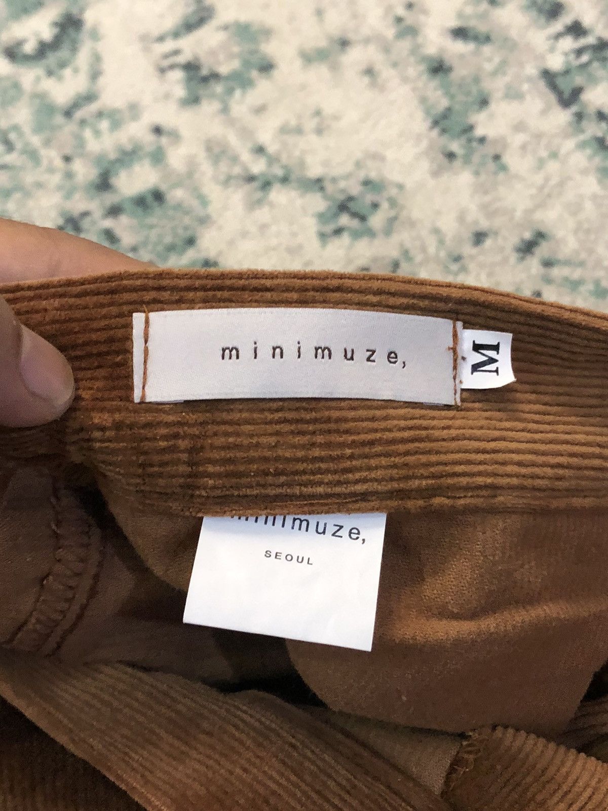 Designer Minimuze Korea Velvet Corduroy Bell Bottom Pant Size US 28 / EU 44 - 10 Thumbnail