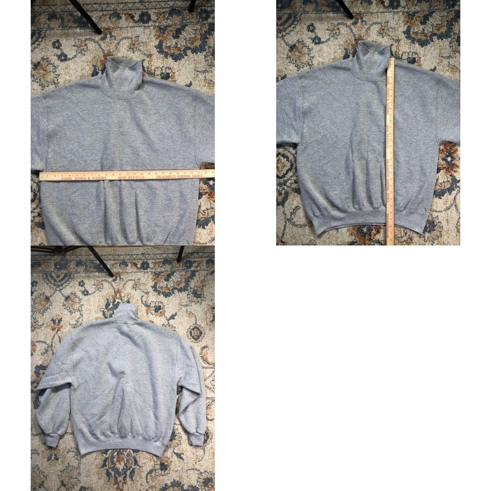 Jerzees VINTAGE Jerzees Sweatshirt Mens Large Gray Mock Neck Fleece Blank USA 90s Mens L Gray Sweatshirt Blank Size US L / EU 52-54 / 3 - 8 Thumbnail