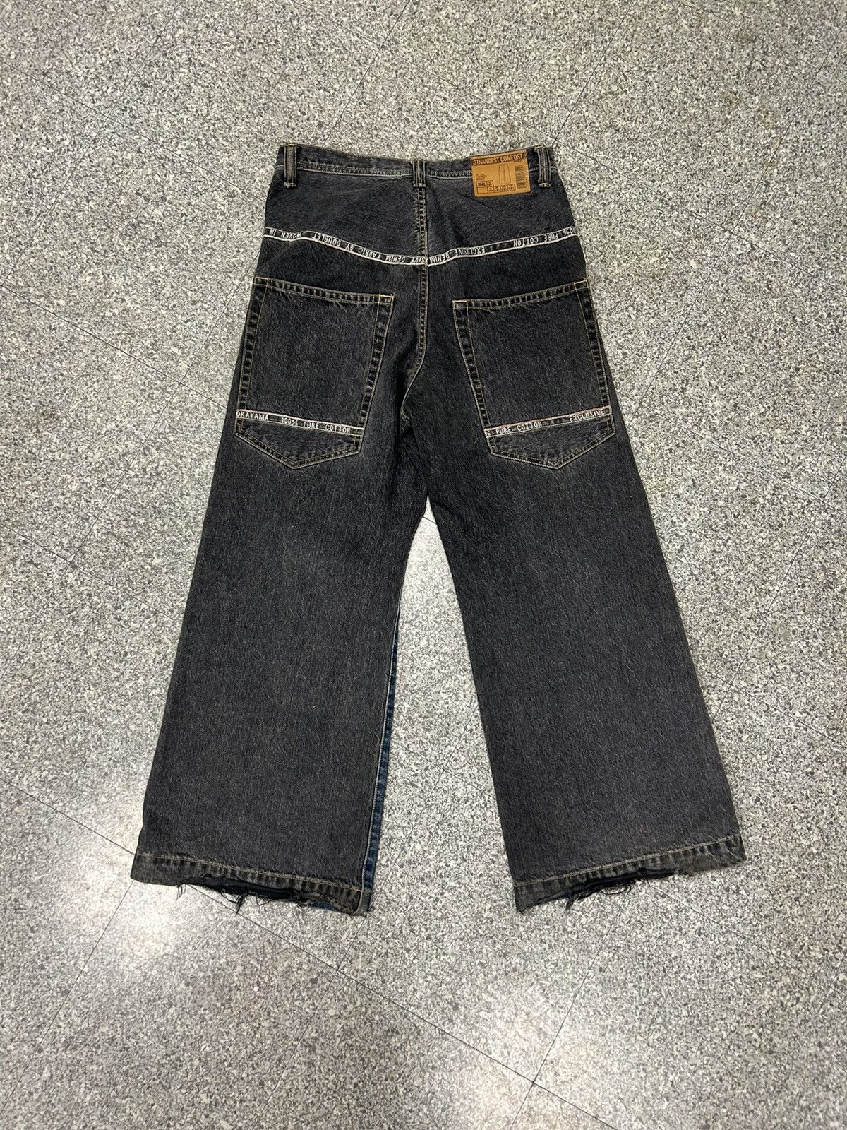 Doublet DOUBLET SELVAGE LINE DENIM BUGGY PANT AW18 Size US 31 - 2 Thumbnail