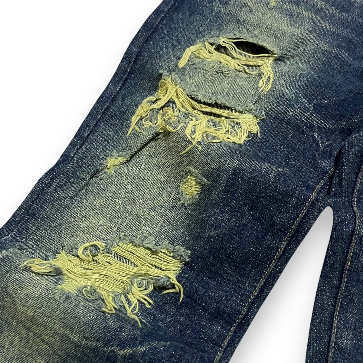 20471120 ORIGINAL FLARE JAPANESBRAND PENDORA DISSTRESED DENIM (з0x40) Size US 30 / EU 46 - 4 Thumbnail
