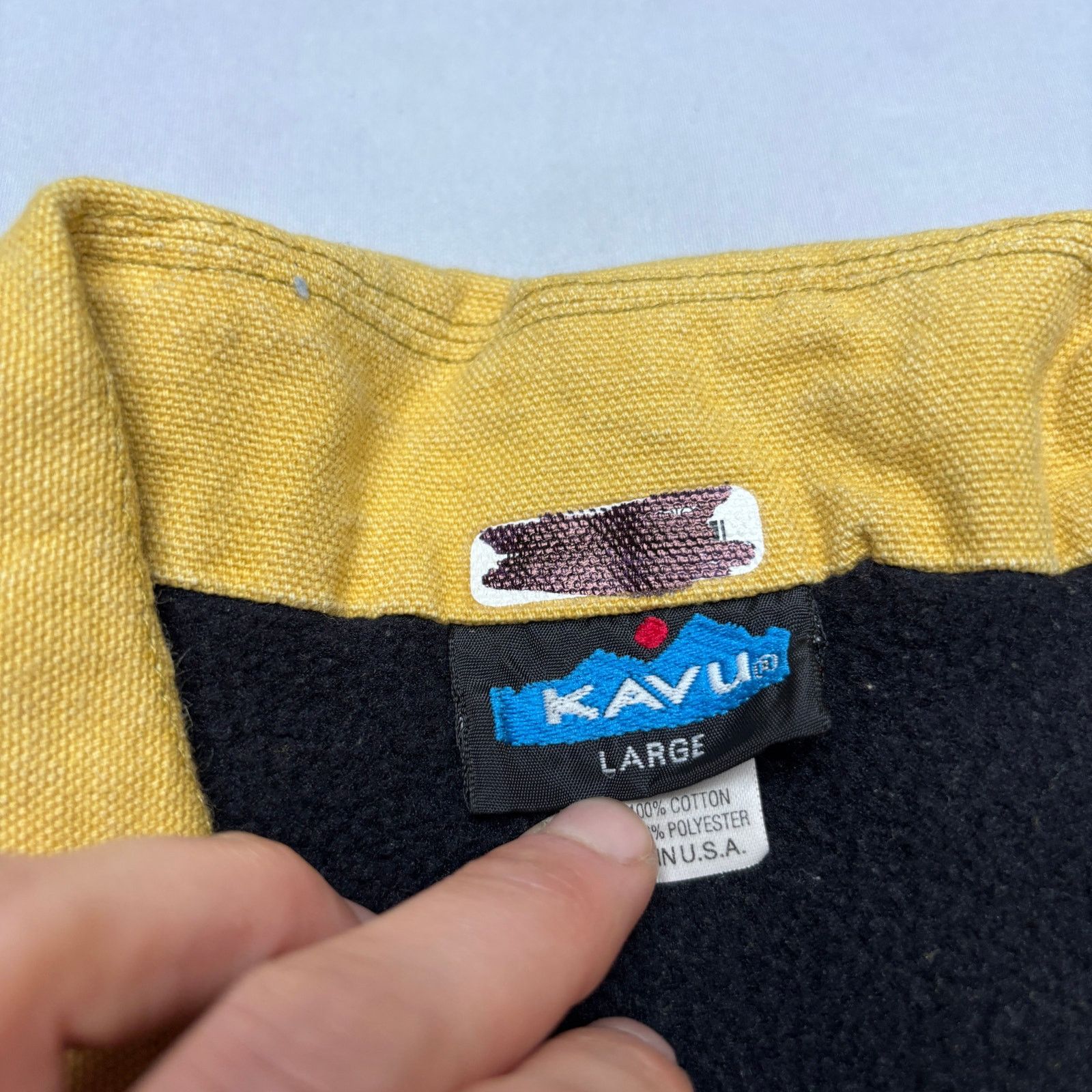 KAVU Vintage 90s Kavu Canvas Full Zip Jacket Aztec Men's Large Size US L / EU 52-54 / 3 - 4 Thumbnail
