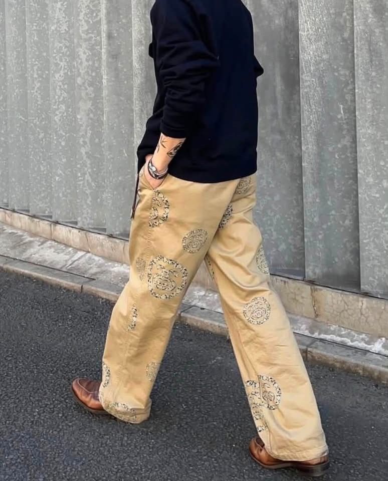 DENIM TEARS × Stussy Denim Tears x Stussy Double S Wreath Chino Pant Kaki SS25 Size US 28 / EU 44 - 1 Thumbnail