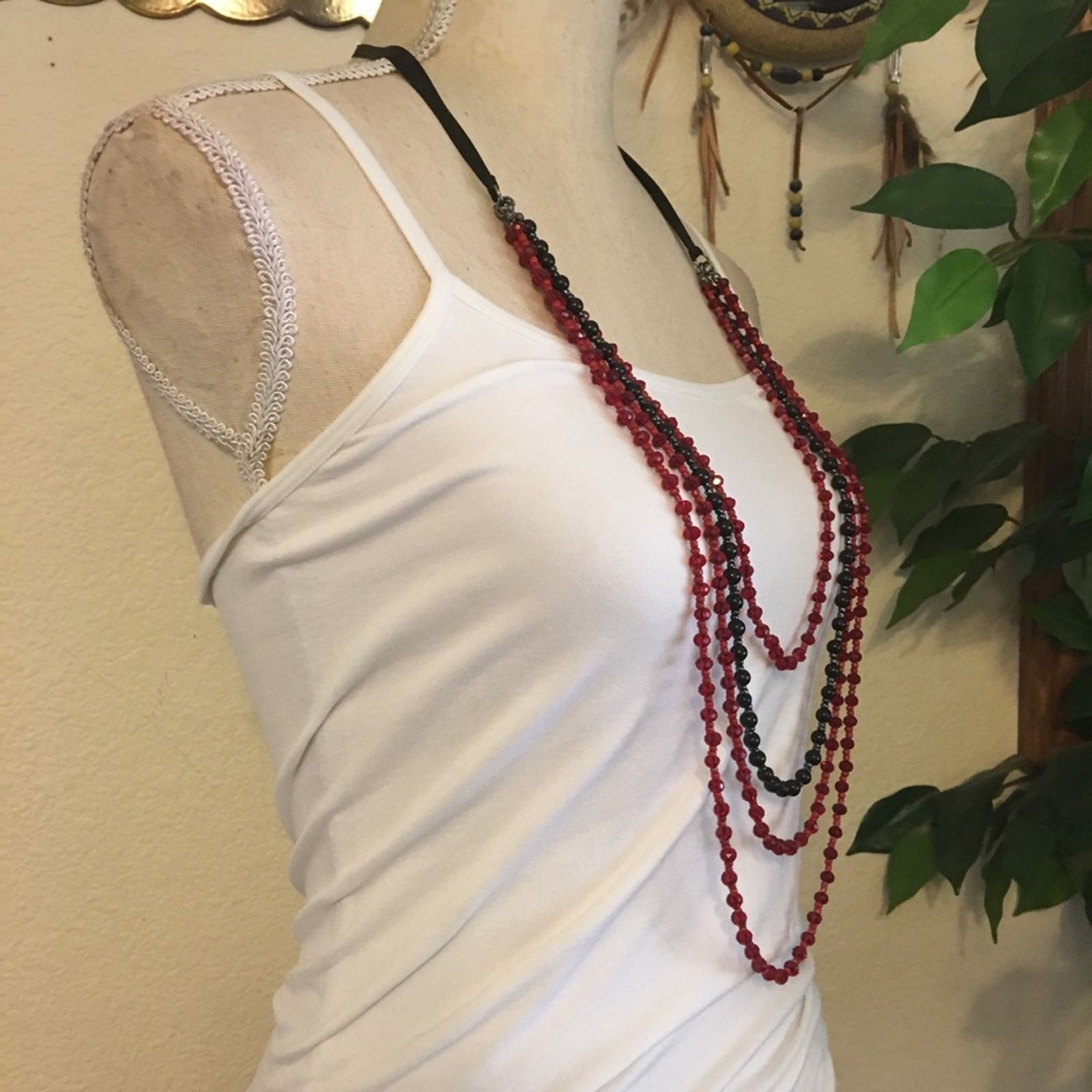 Jewelry Multi strand layered sparkle bead necklace Size ONE SIZE - 2 Thumbnail