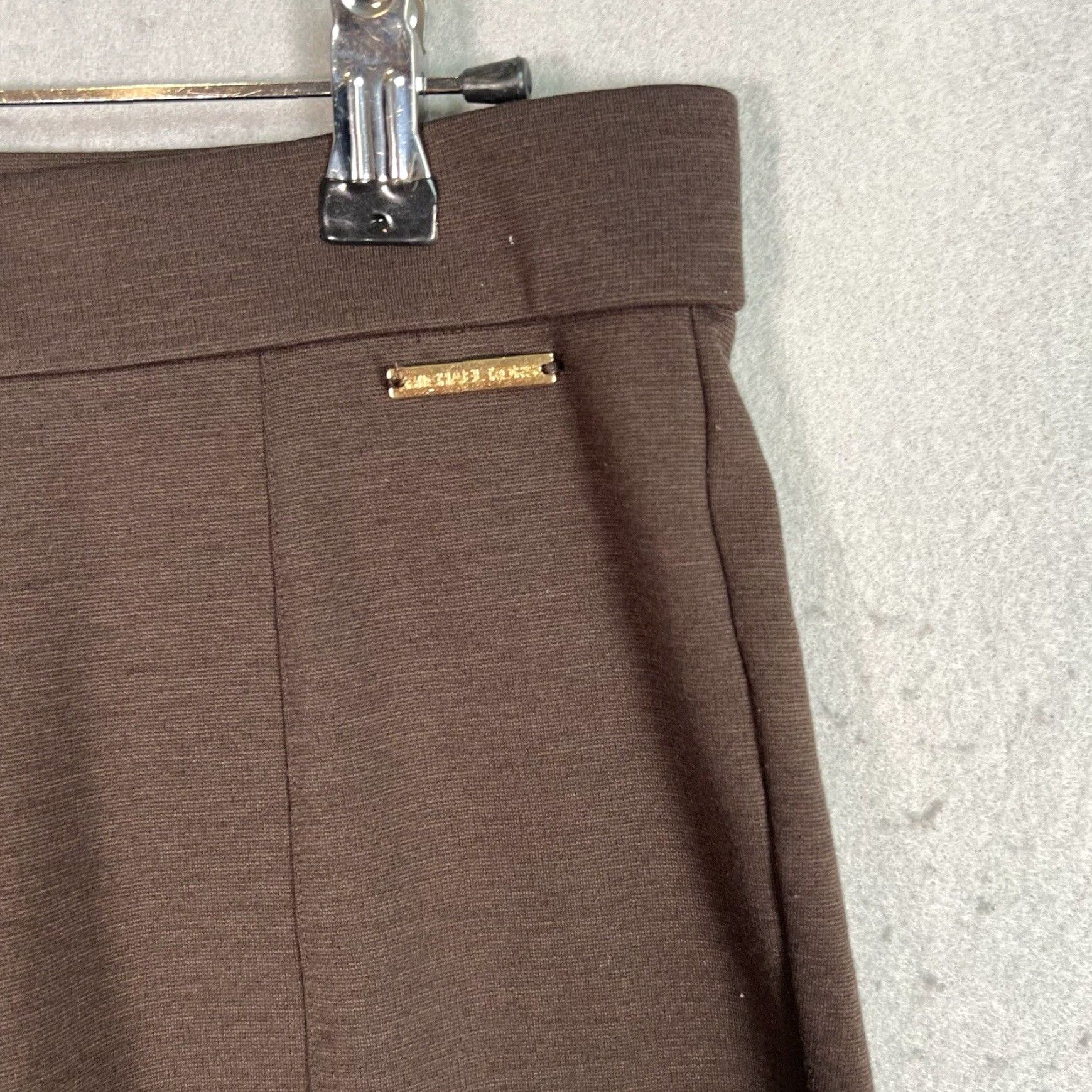 Michael Kors Michael Kors Womens Small Brown Tapered Pleated Dress Pants Size 28" / US 6 / IT 42 - 6 Thumbnail