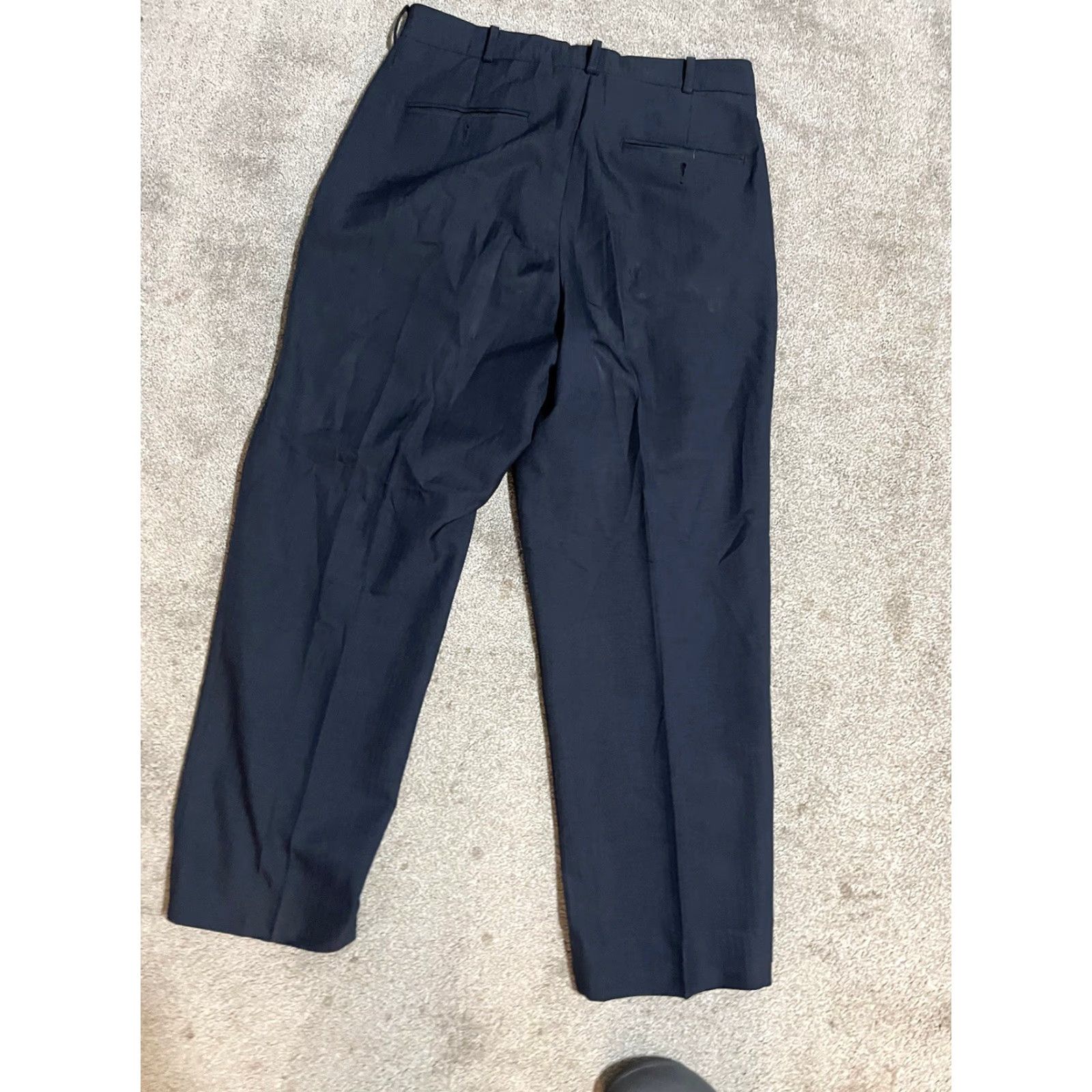 Stafford Stafford Dress Pants Flat Front Men 32x30 Blue Classic Fit Size US 32 / EU 48 - 3 Thumbnail