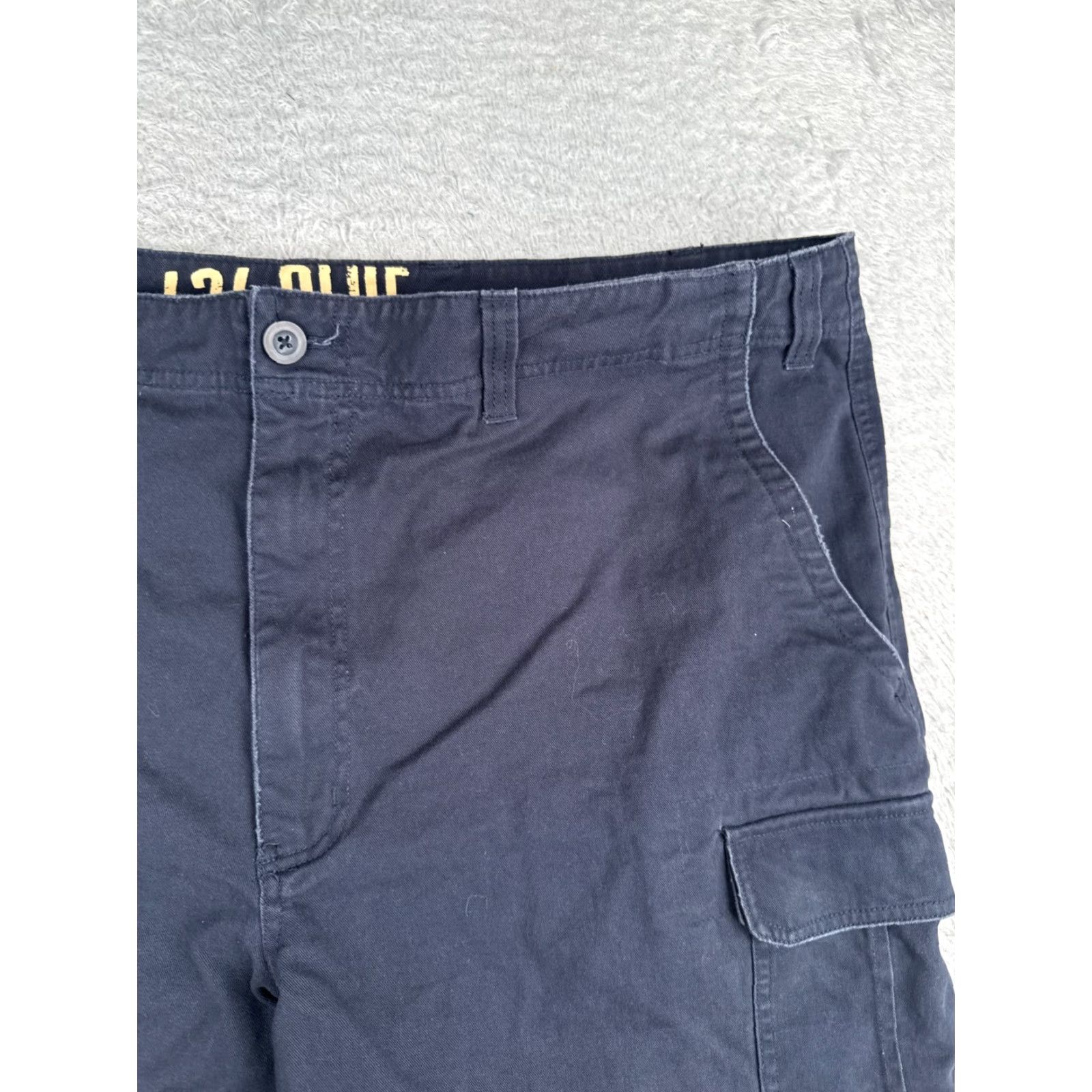 Vintage 626 Blue Shorts Mens 44 Cargo 100% Cotton Twill Casual Zip Pockets Logo Cargo Pocket Regular Blue Mens Shorts 626 Blue 44x10 Size US 44 / EU 60 - 5 Thumbnail