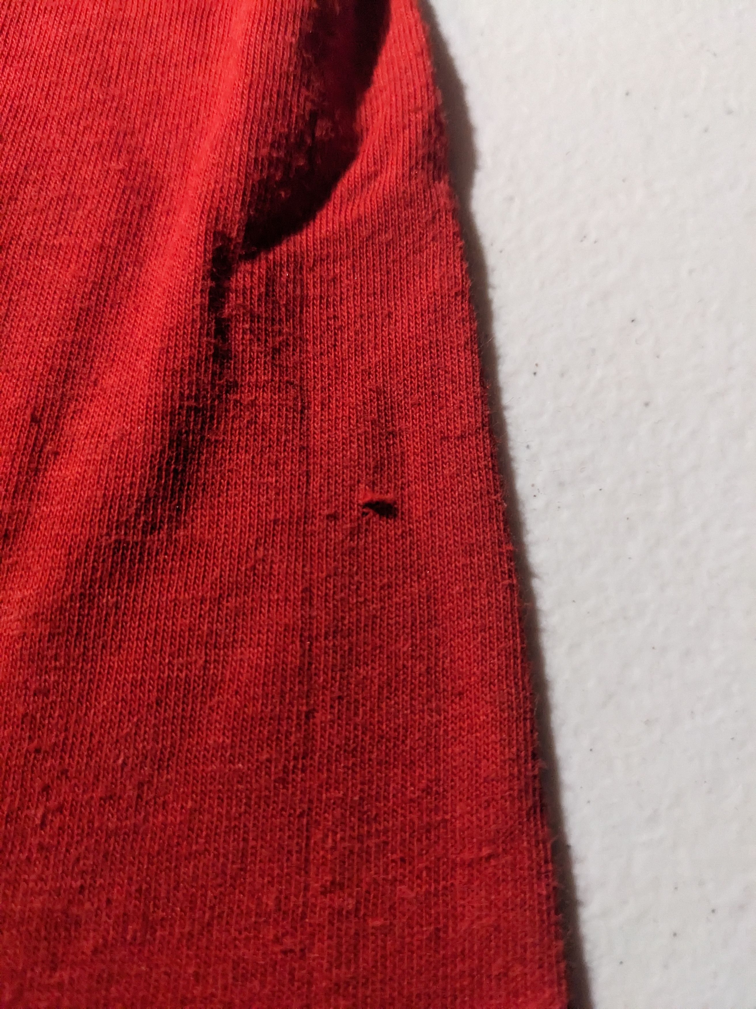 Nike × Vintage Vintage 80s Nike Spell Out Swoosh Red YOUTH Large T-Shirt Size US L / EU 52-54 / 3 - 6 Thumbnail