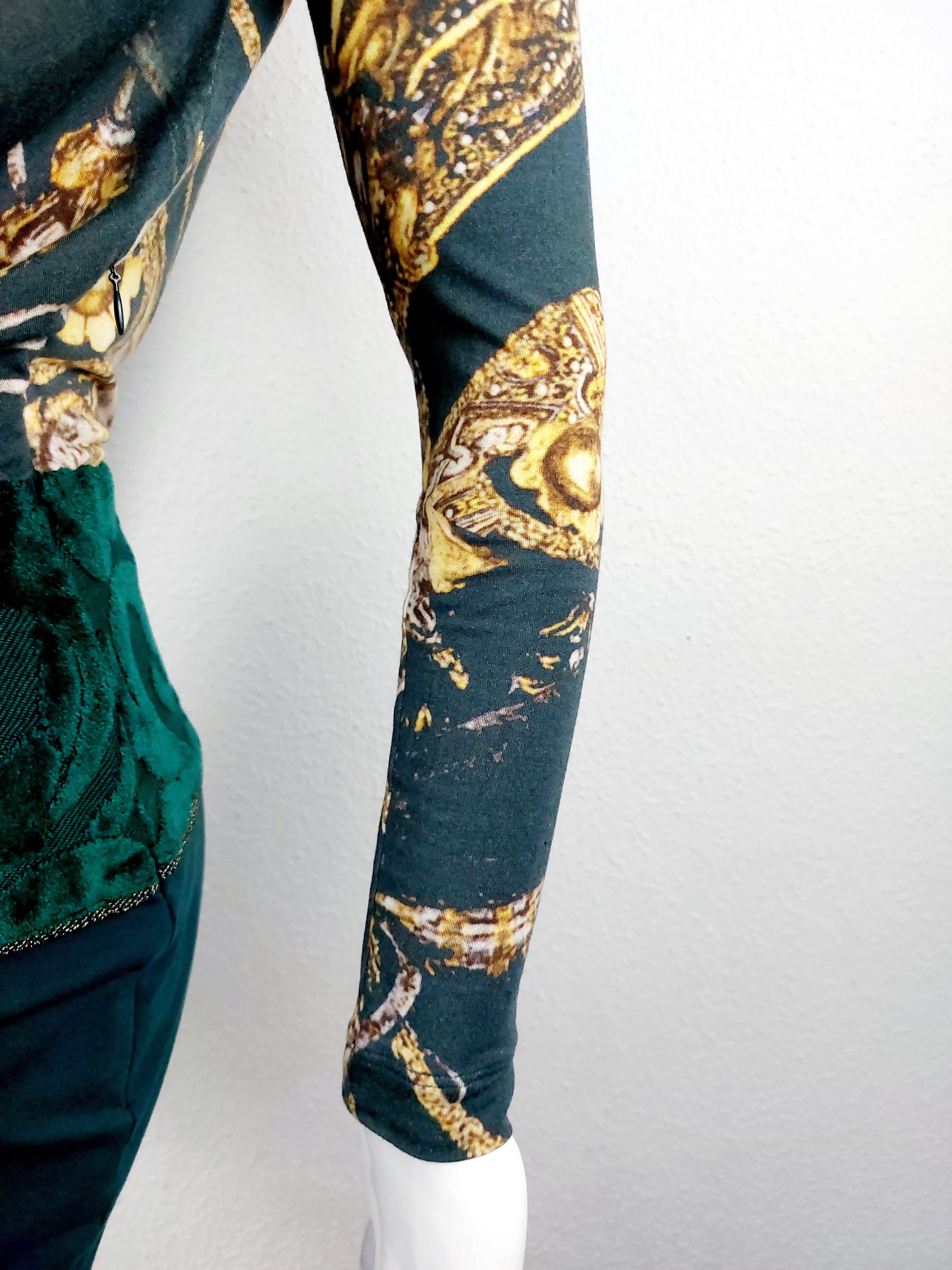 Roberto Cavalli Roberto Cavalli Greek Medusa Baroque Velvet Dress Size XS / US 0-2 / IT 36-38 - 11 Thumbnail