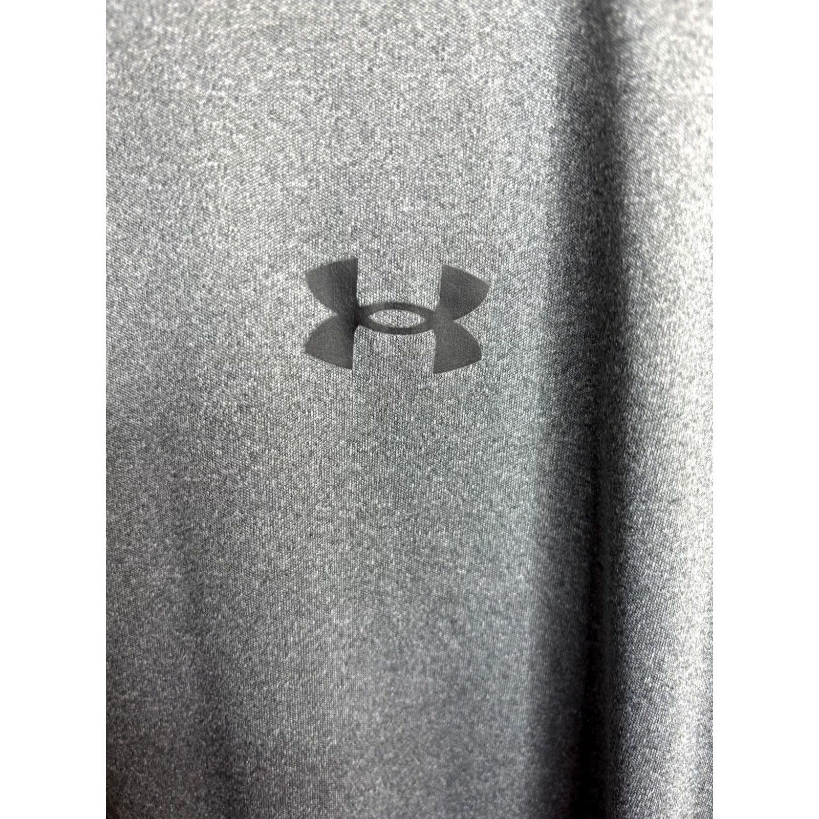 Under Armour Under Armour Shirt Mens XL Gray Short Sleeve Raglan Loose Fit Training Shirt T-Shirt Crew Neck Sports Moisture Wicking Size US XL / EU 56 / 4 - 4 Thumbnail