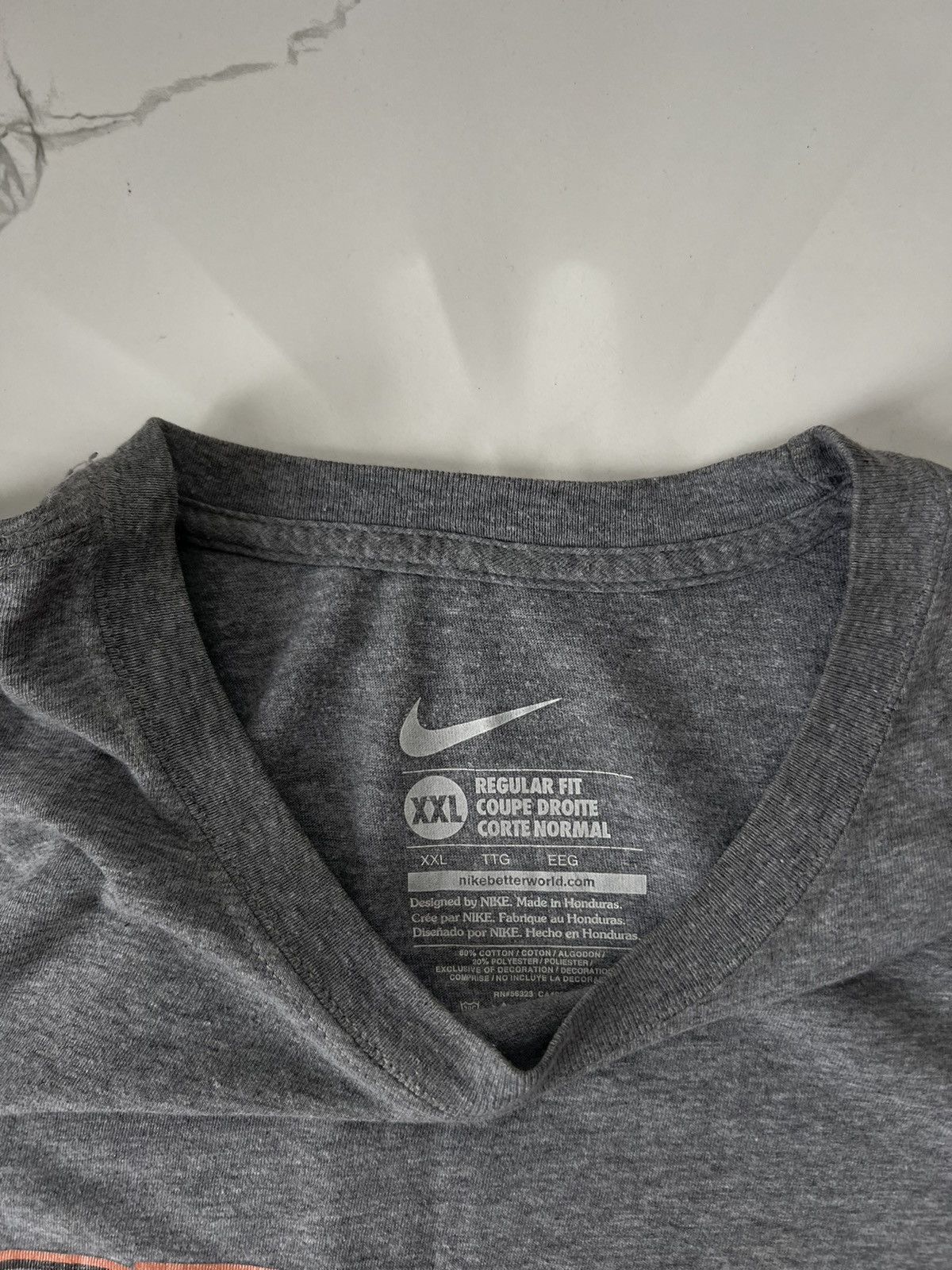 Nike × Vintage 90's NIKE GILTNER CENTR SWOOSH Y2K RARE TEE BIG LOGO Size US XL / EU 56 / 4 - 4 Thumbnail