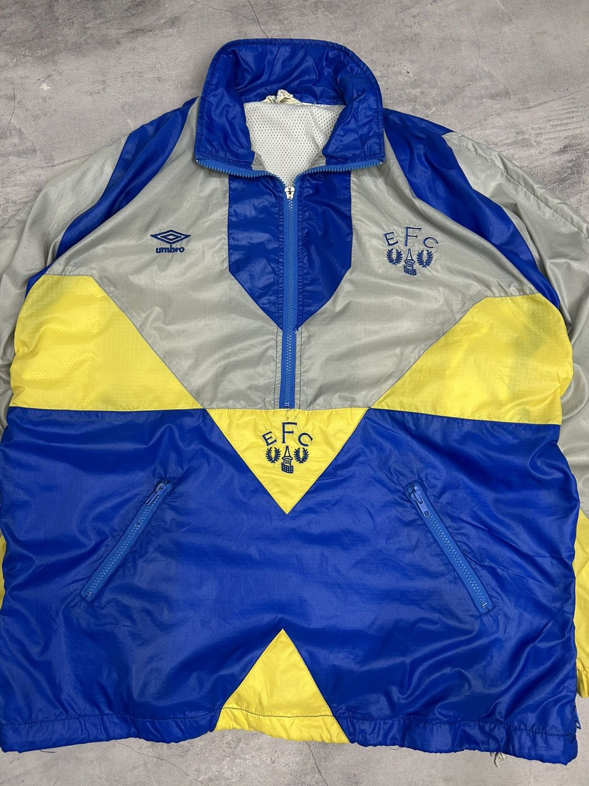 Umbro × Vintage 1991/93 EVERTON VINTAGE UMBRO FOOTBALL TRACK TOP JACKET Size US XL / EU 56 / 4 - 4 Thumbnail