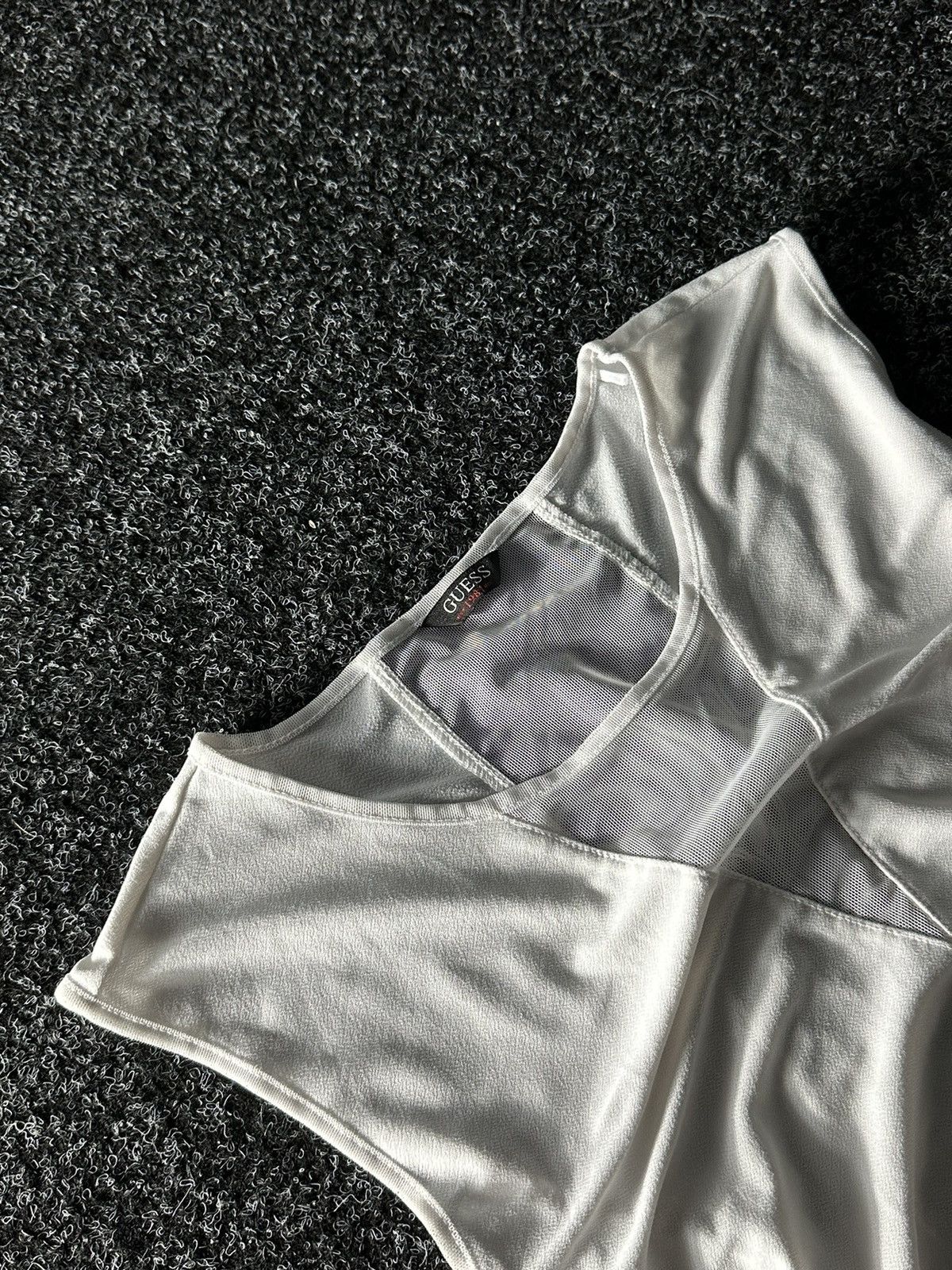 Designer × Guess × If Six Was Nine 🚨AVANT-GARDE GUESS BLOUSE SEXY LIGHT Y2k METAL LOGO Size S / US 4 / IT 40 - 3 Thumbnail
