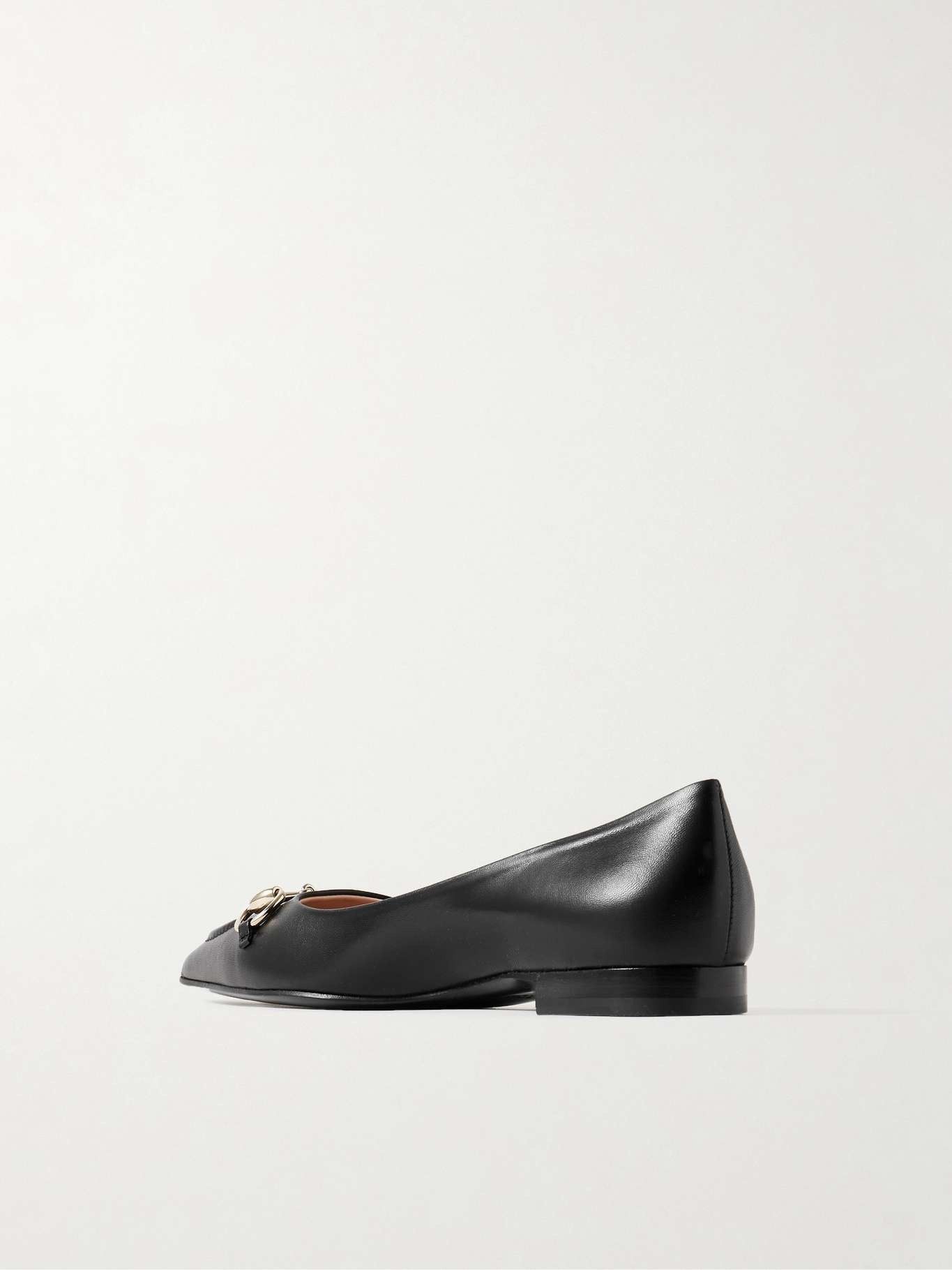 Gucci oc11z1025 Ballet Flats With Horsebit in Black Size US 7 / IT 37 - 3 Thumbnail