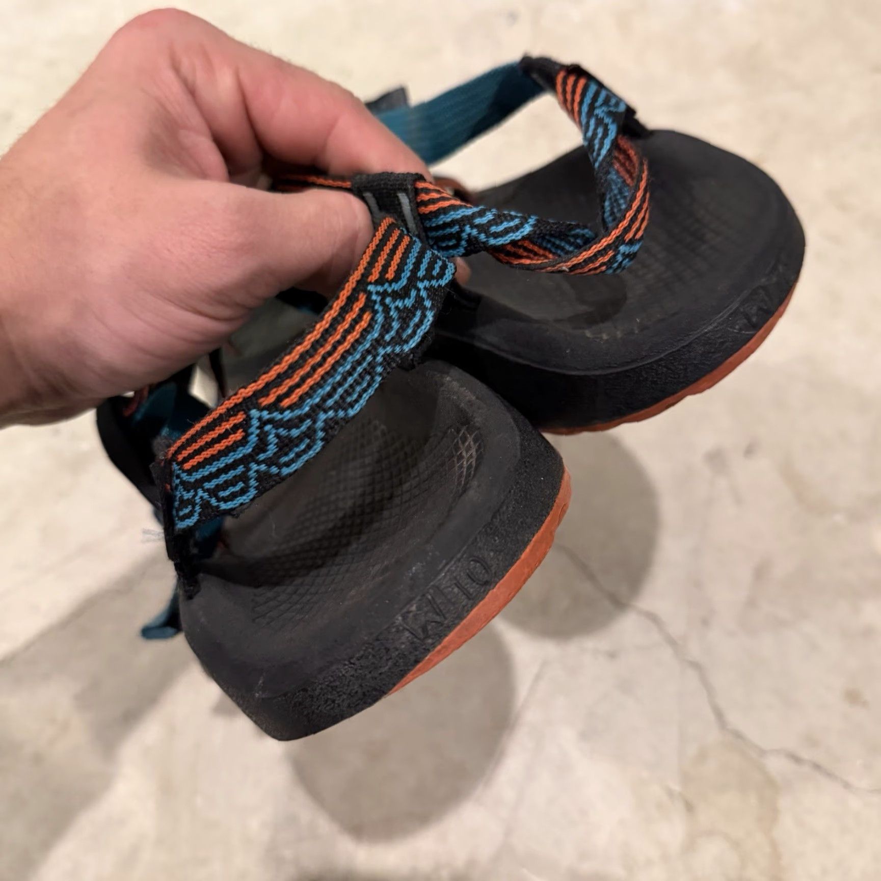 Chaco VINTAGE Chaco Z/Cloud Womens Hiking Sandals J107102 Teal Size 10 US Blue Blip Size US 8 / IT 38 - 5 Thumbnail