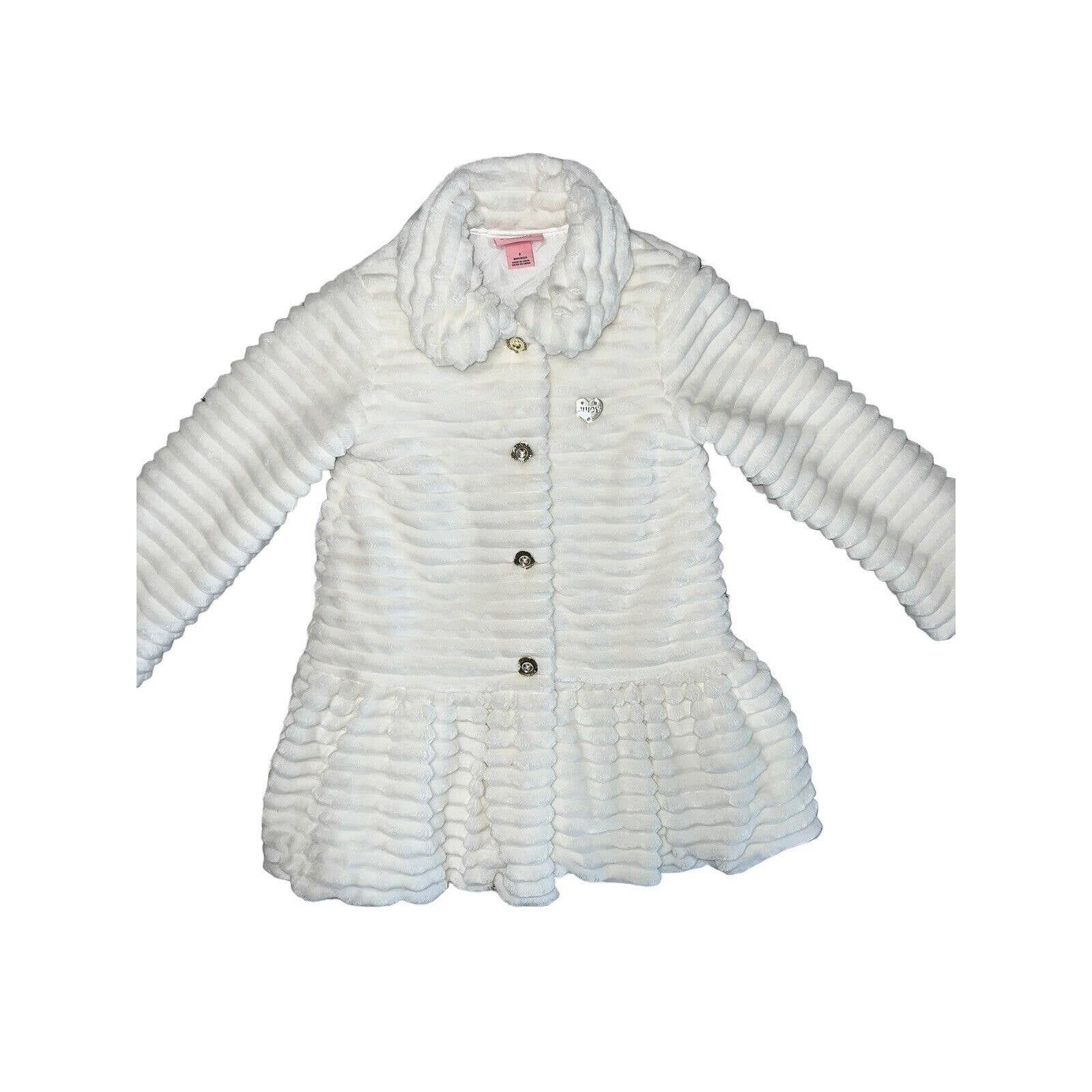 Juicy Couture Juicy Couture White Faux Fur Kids Winter Jacket Coat ...