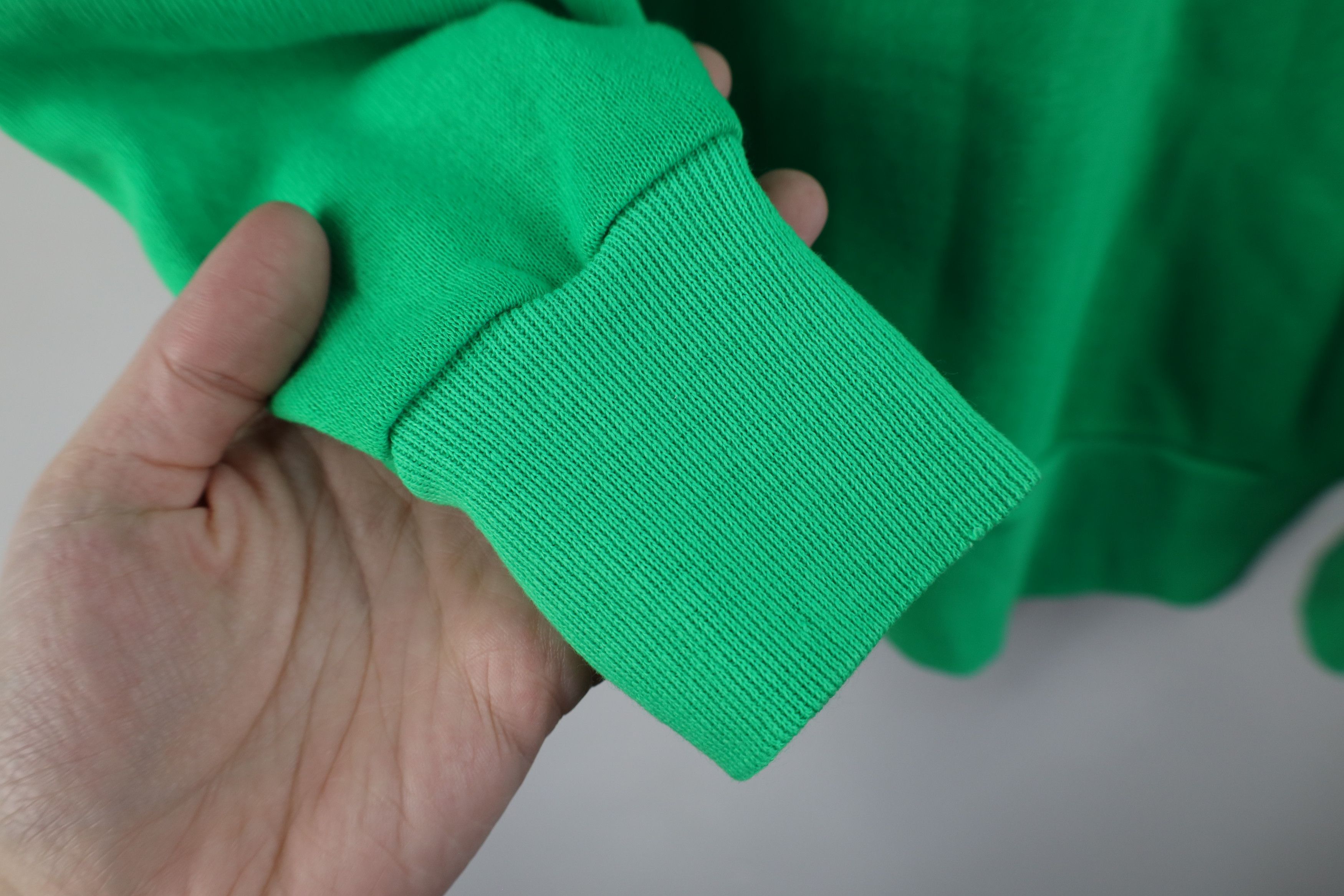 Vintage Vintage 70s Streetwear Thin Crewneck Sweatshirt Green USA Size L / US 10 / IT 46 - 7 Thumbnail