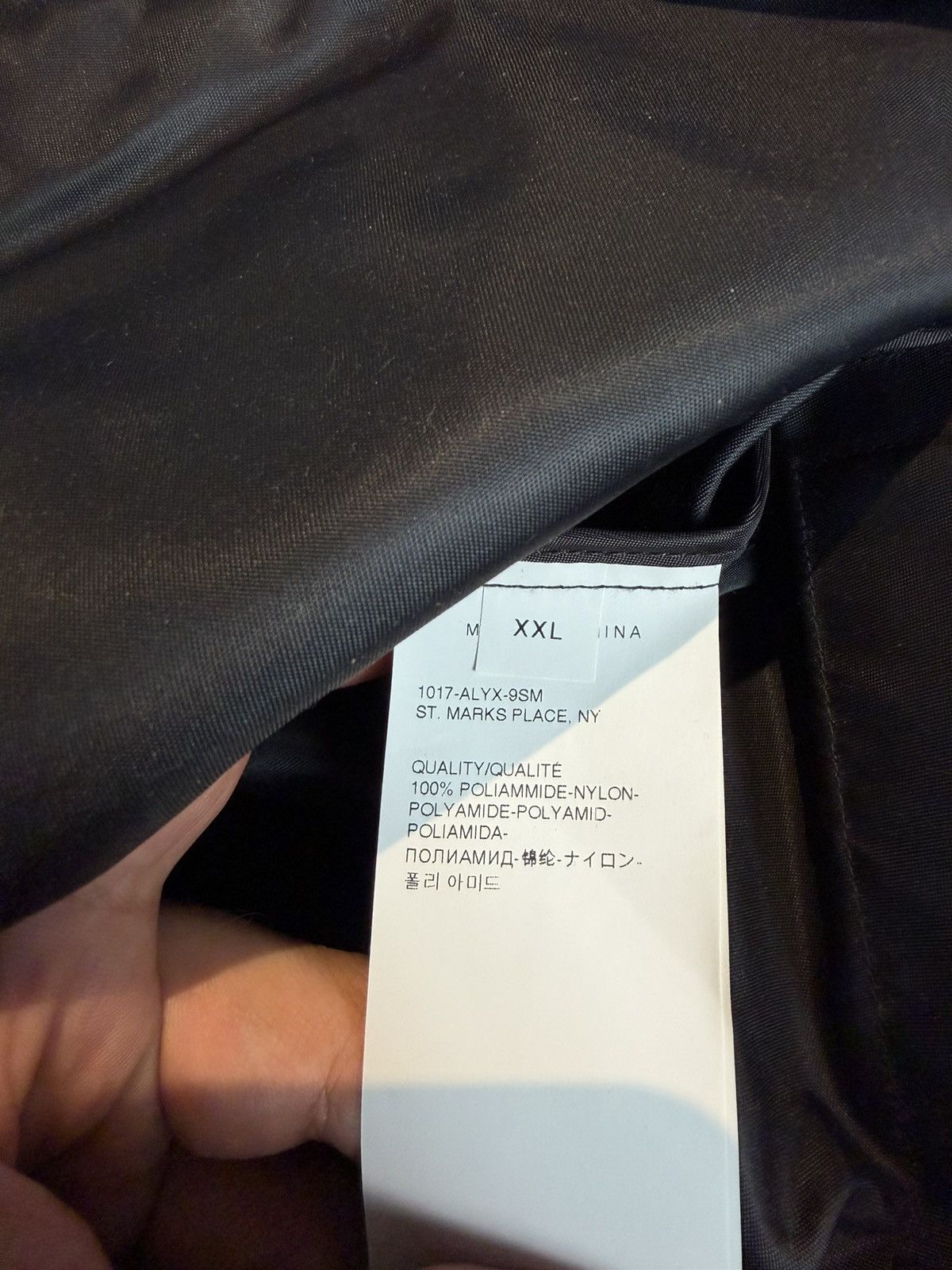 1017 ALYX 9SM 1017 ALYX 9SM Black Nylon Hooded Jacket Size US XXL / EU 58 / 5 - 11 Thumbnail