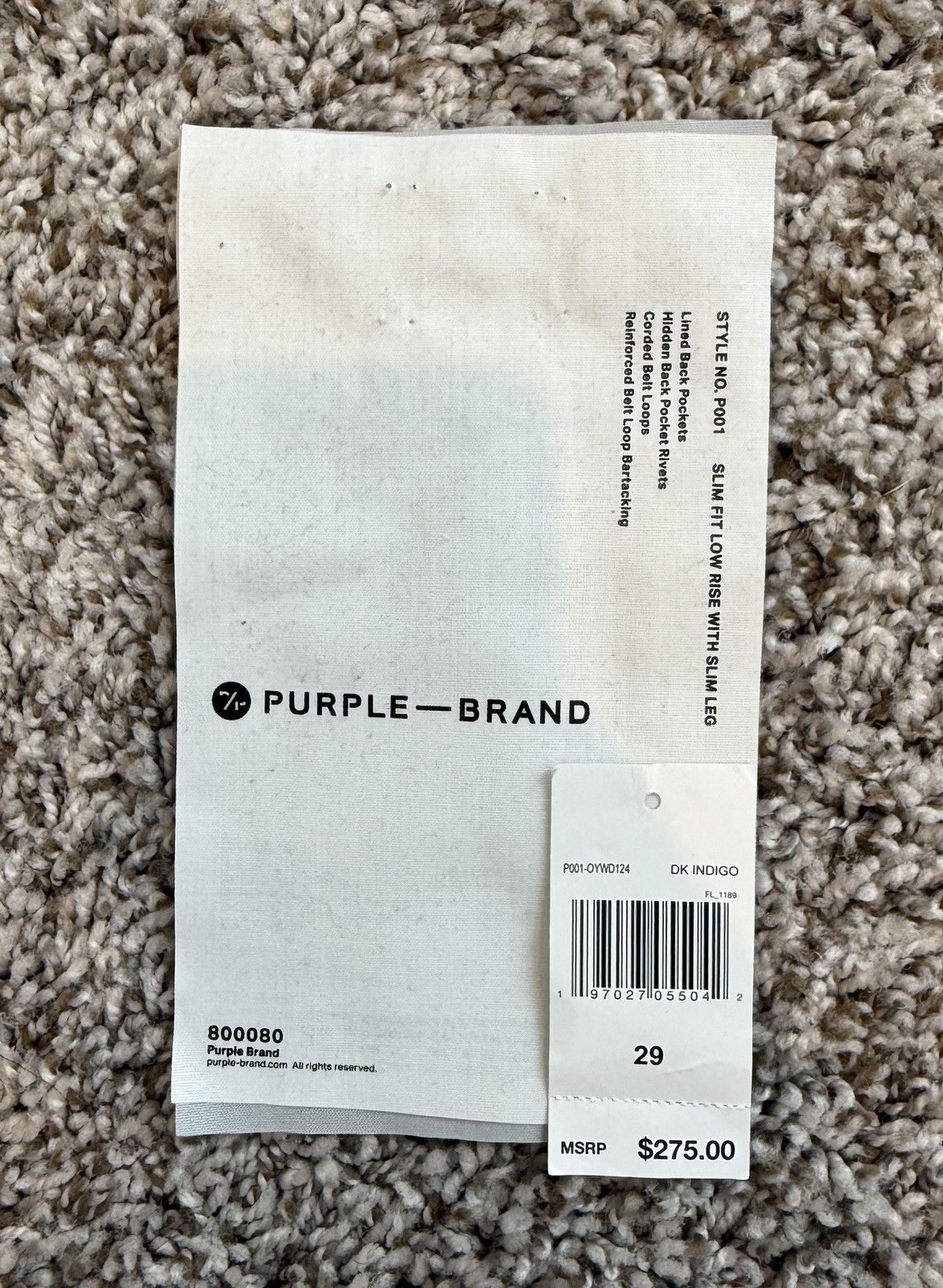 Purple Brand Purple Brand Jeans - Dark Indigo Size US 29 - 7 Thumbnail