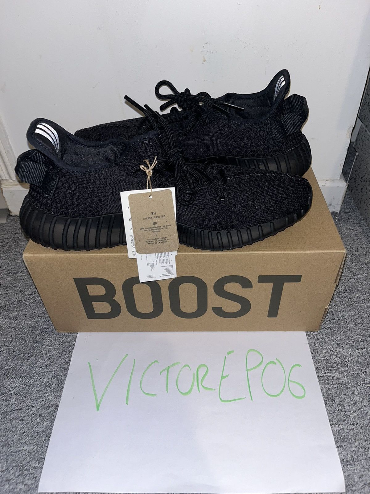 Adidas × Yeezy Yeezy Boost 350 V2 Onyx Size US 5 / IT 35 - 4 Thumbnail