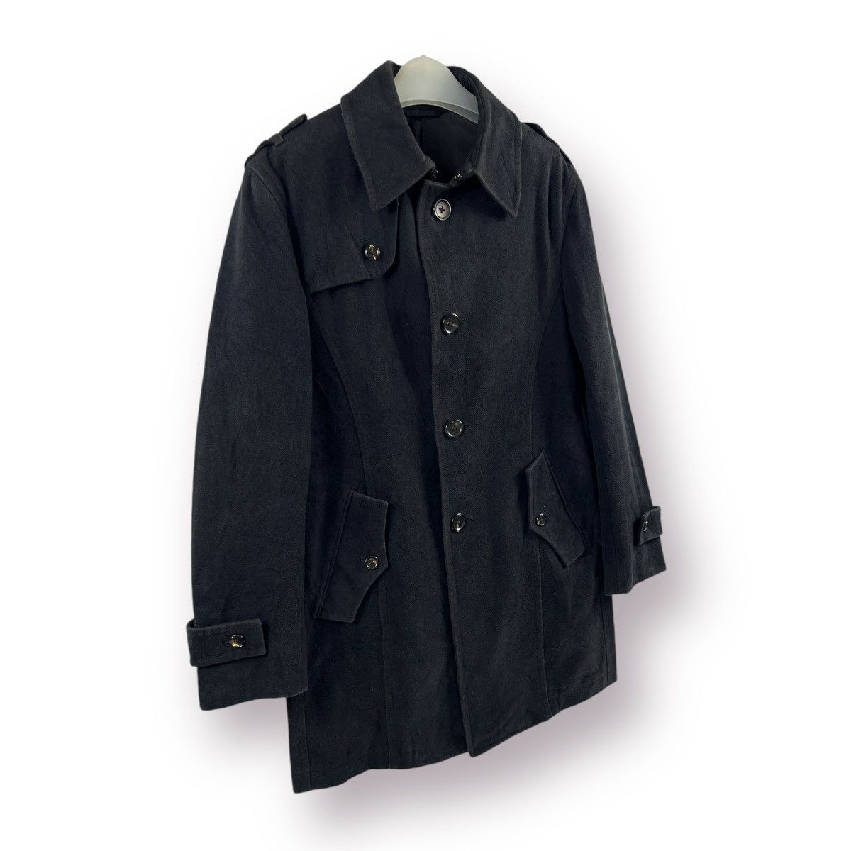 Japanese Brand 🔥 The suit Company Emmeci italian Fabric Trench Coat Size US M / EU 48-50 / 2 - 4 Thumbnail