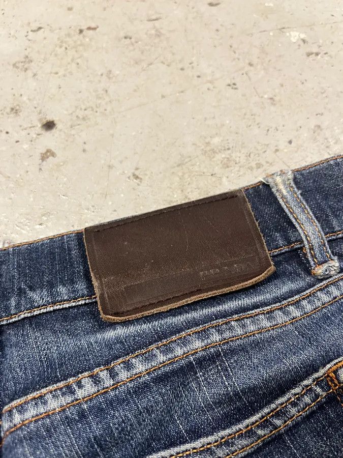 Designer × Prada × Vintage 2000s Prada Blue Faded Denim Jeans Size US 39 - 5 Thumbnail