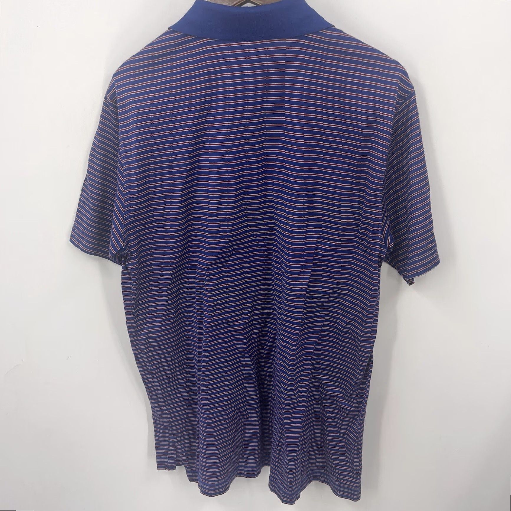 Peter Millar Peter Millar Polo Shirt Men M Red Blue Striped Short Sleeve Golf Preppy Dad Size US M / EU 48-50 / 2 - 3 Thumbnail