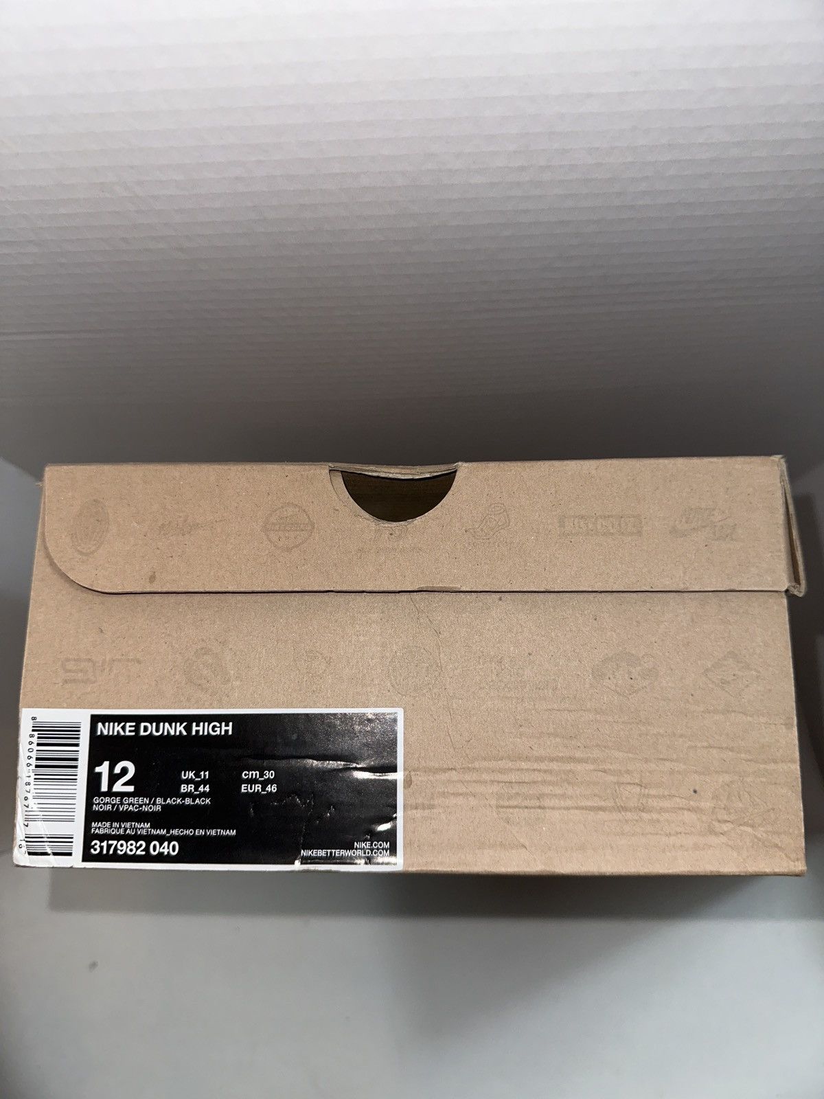 Nike RARE! Nike Dunk High Gorge Green Black DS US12 Size US 12 / EU 45 - 7 Thumbnail