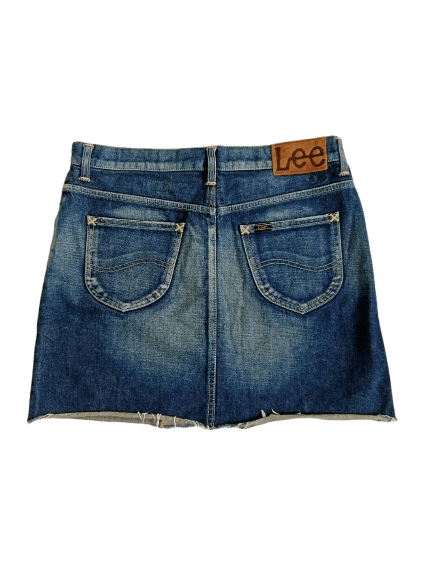 Lee Vintage Lee Denim Skirt Blue Denim Nice Style Size 33" - 2 Thumbnail