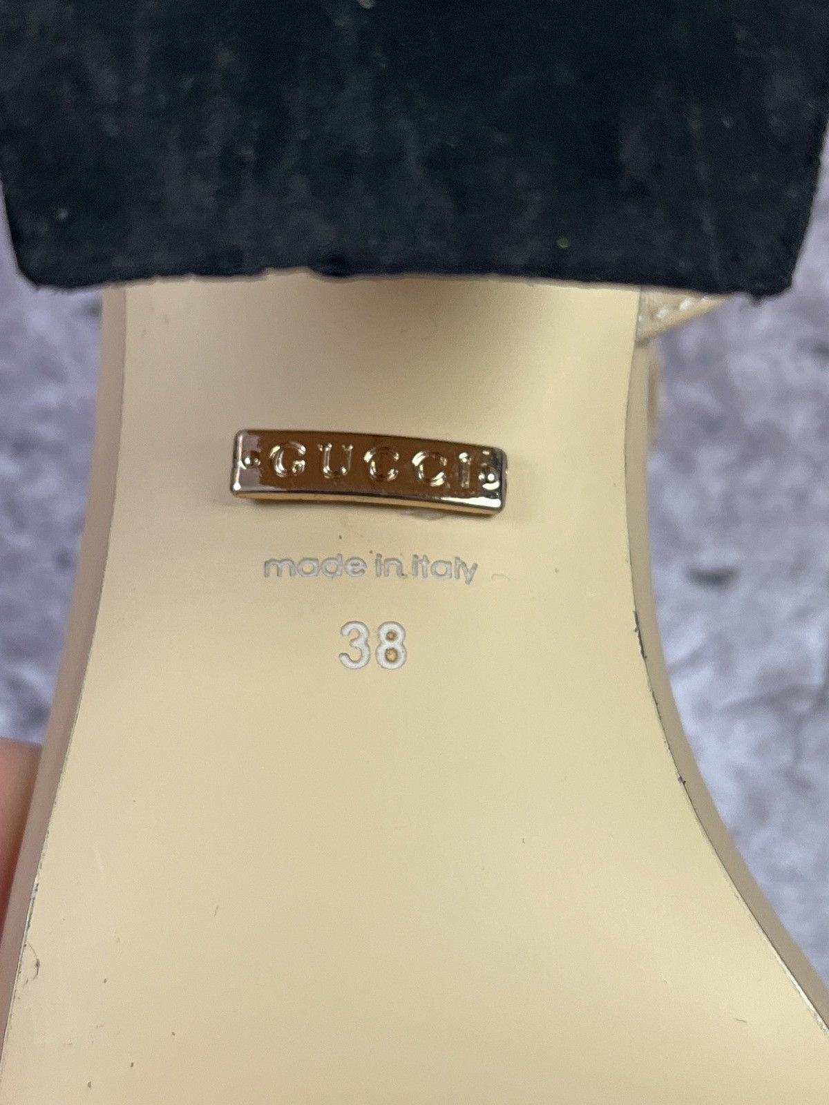 Gucci Gucci Marmont Block Heel Sandals Beige Leather GG Logo🇮🇹Heels Size US 8 / IT 38 - 13 Thumbnail